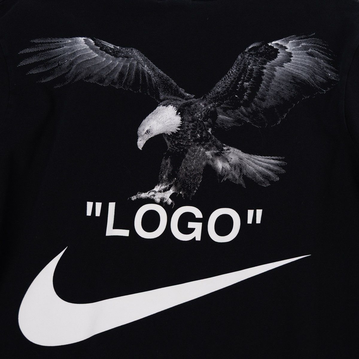 Nike × Off-White Nike x Off White Mens Black T-Shirt Logo Graphic Tee Eagle Size US S / EU 44-46 / 1 - 5 Thumbnail