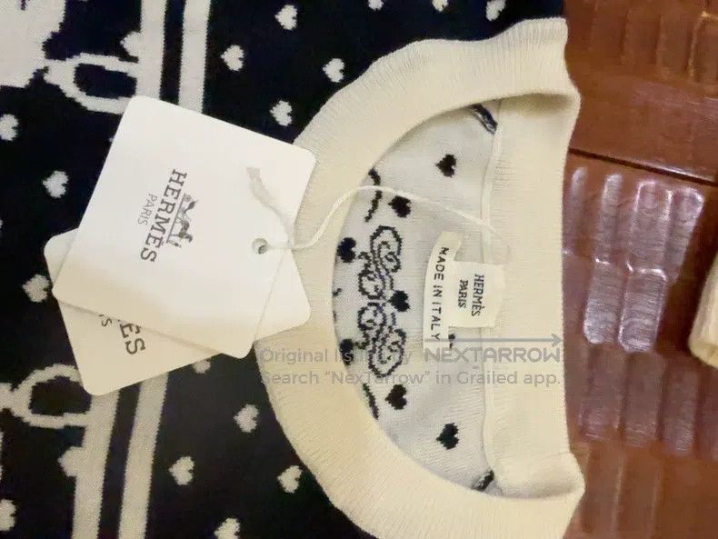 Hermes Hermes Black Heart Printed Cashmere Dress Size XS / US 0-2 / IT 36-38 - 3 Thumbnail