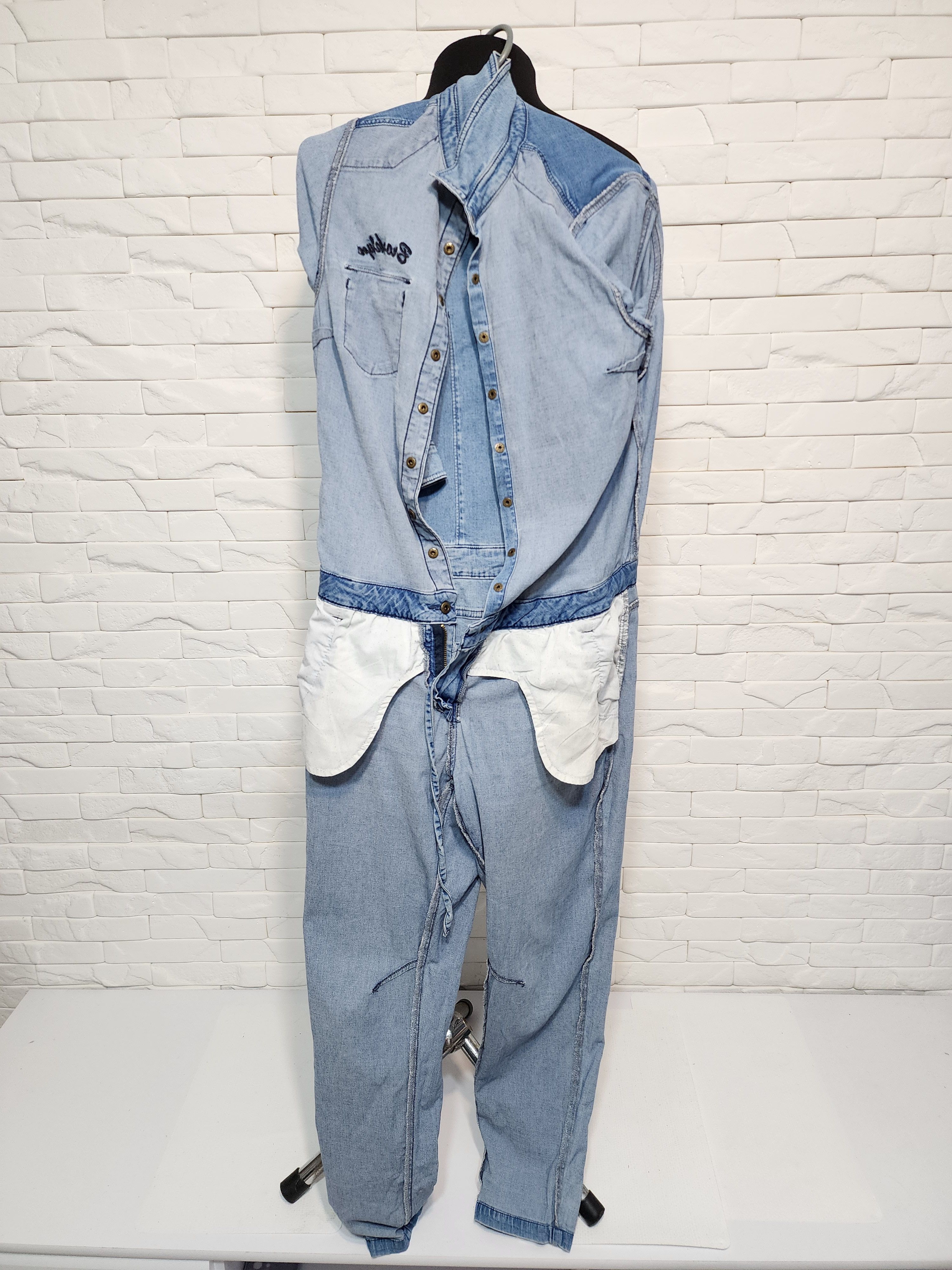 Denim & Co. Denim Women's Jumpsuit Size 32" / US 10 / IT 46 - 7 Thumbnail