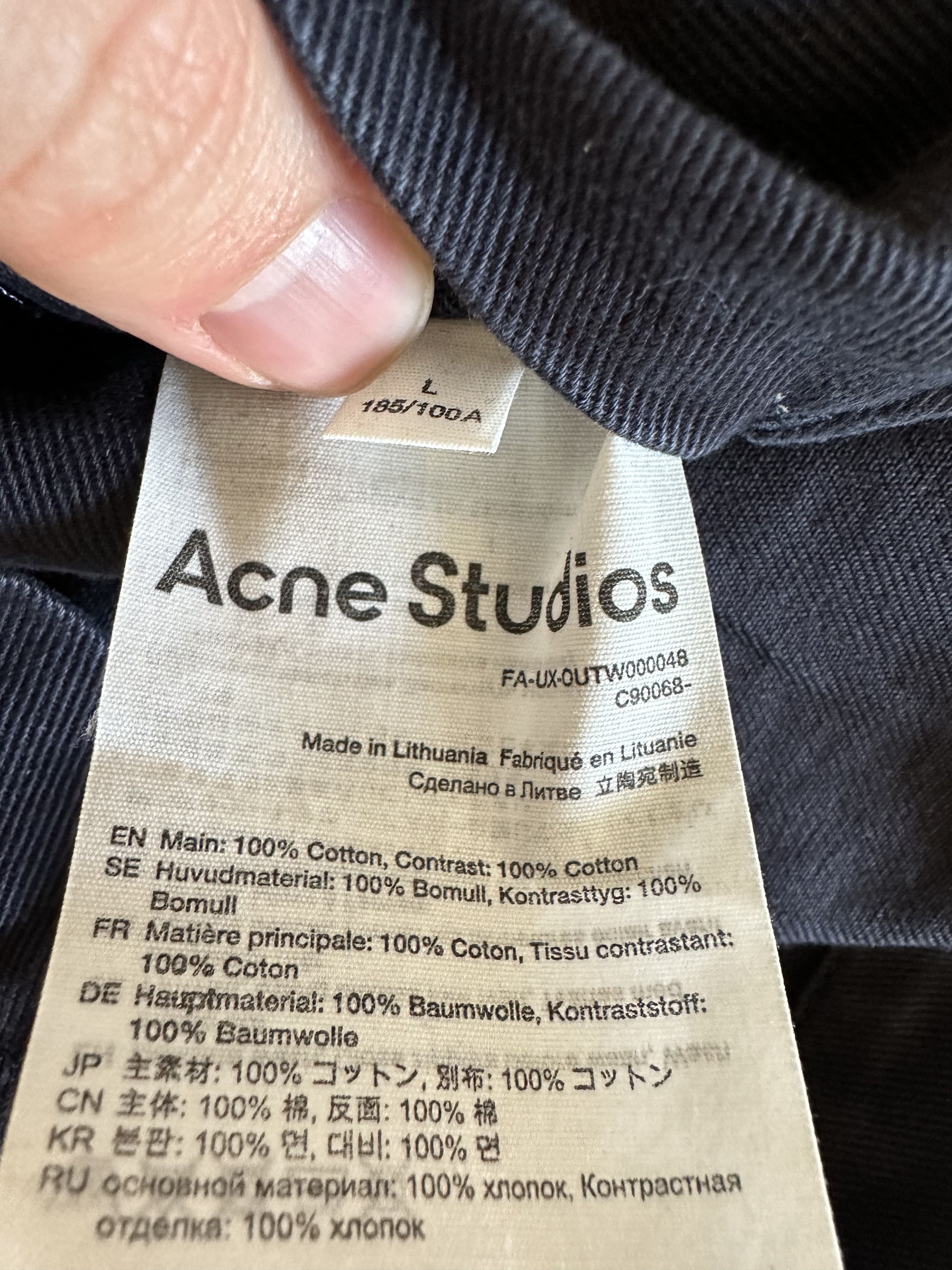 Acne Studios Acne Studios Two Tone Work Jacket Size US L / EU 52-54 / 3 - 6 Thumbnail