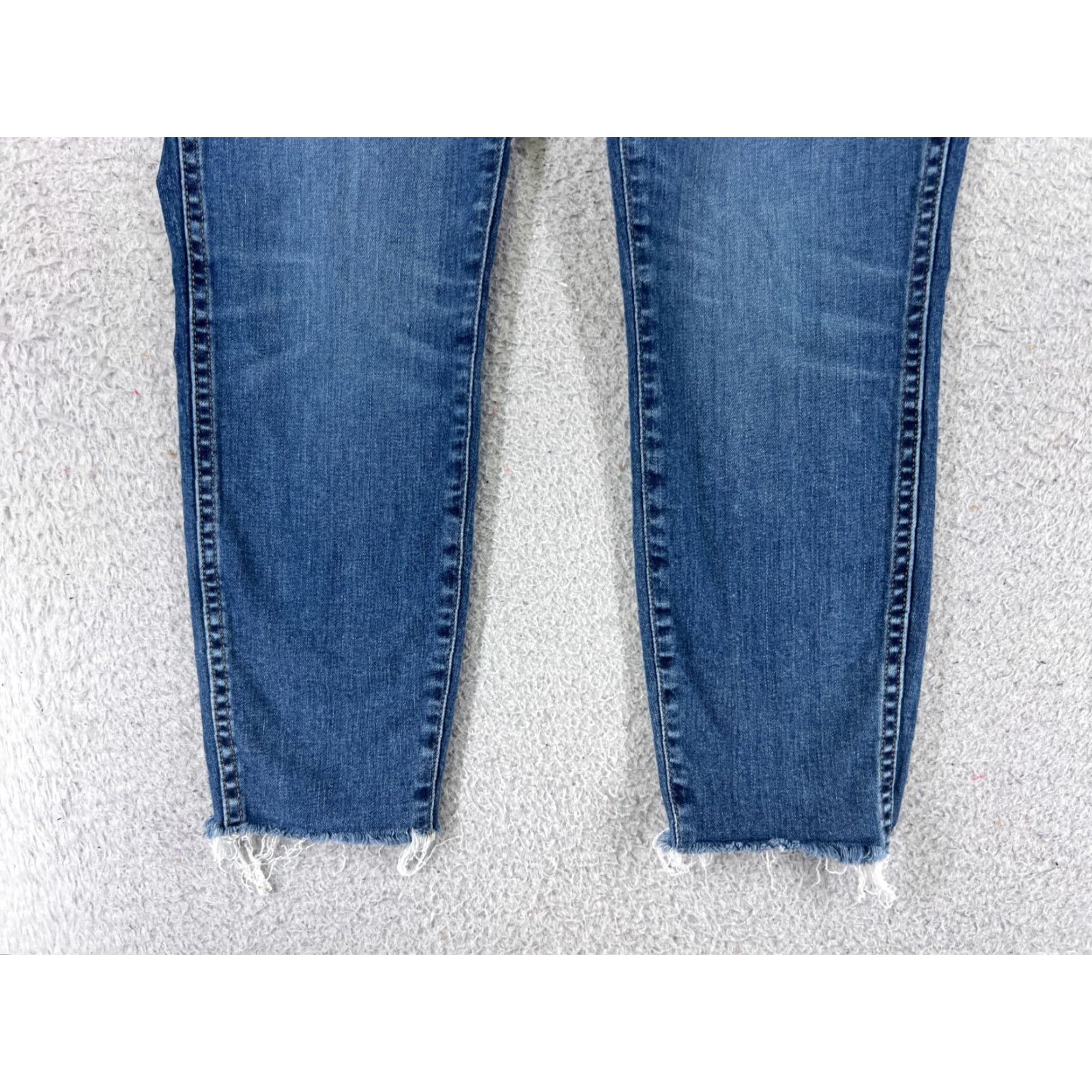 Madewell Madewell Jeans Womens Denim 27x22 Blue Zip 27 Skinny Crop High Rise 10" Cotton Blend Regular 5-Pocket Mens? Size 27" / US 4 / IT 40 - 2 Thumbnail