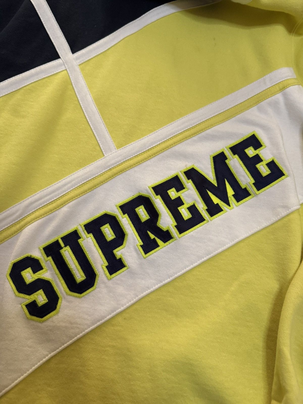 Supreme Supreme 18ss diagonal hooded sweatershirt Size US M / EU 48-50 / 2 - 5 Thumbnail