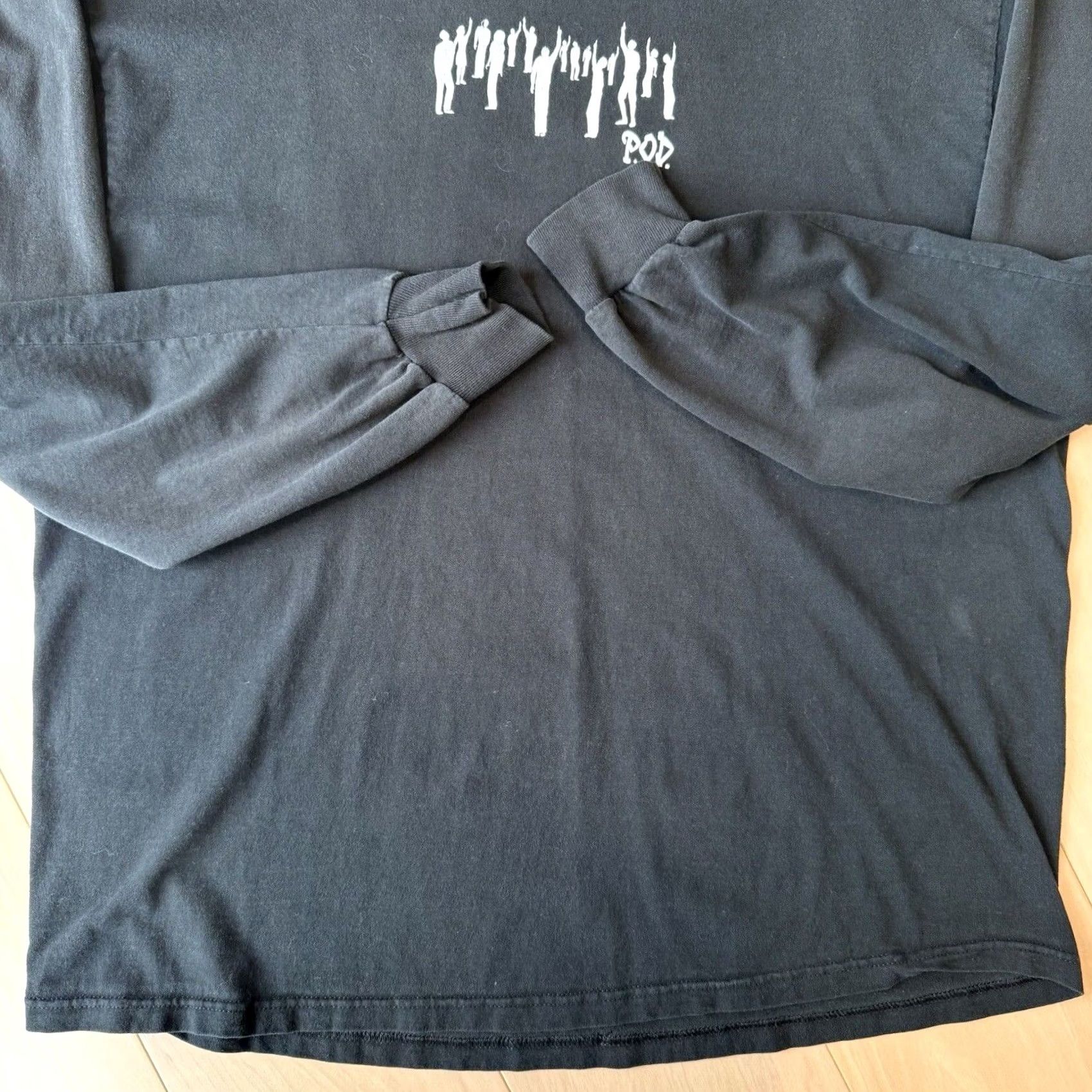 Vintage VINTAGE POD Southtown Shirt 2XL Black Long Sleeve 90s Rock Punk Skater Crew Neck Men's Shirt Size US XXL / EU 58 / 5 - 5 Thumbnail