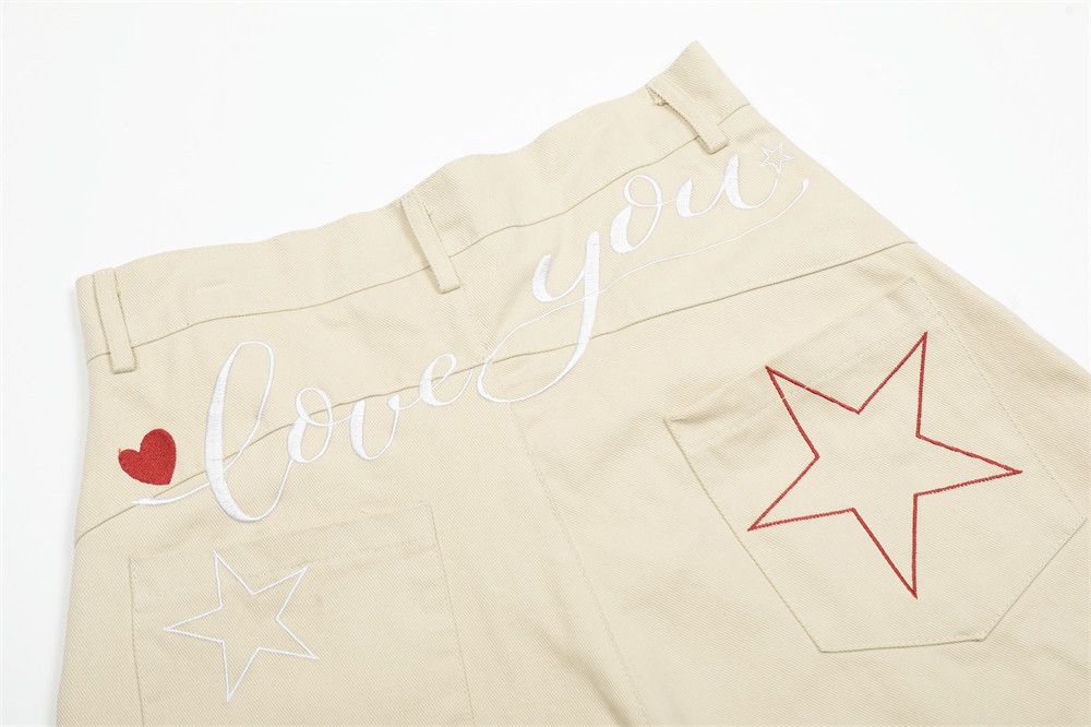 Japanese Brand × Jean Star design embroidered letters scimitar jeans y2k Size US 32 / EU 48 - 3 Thumbnail
