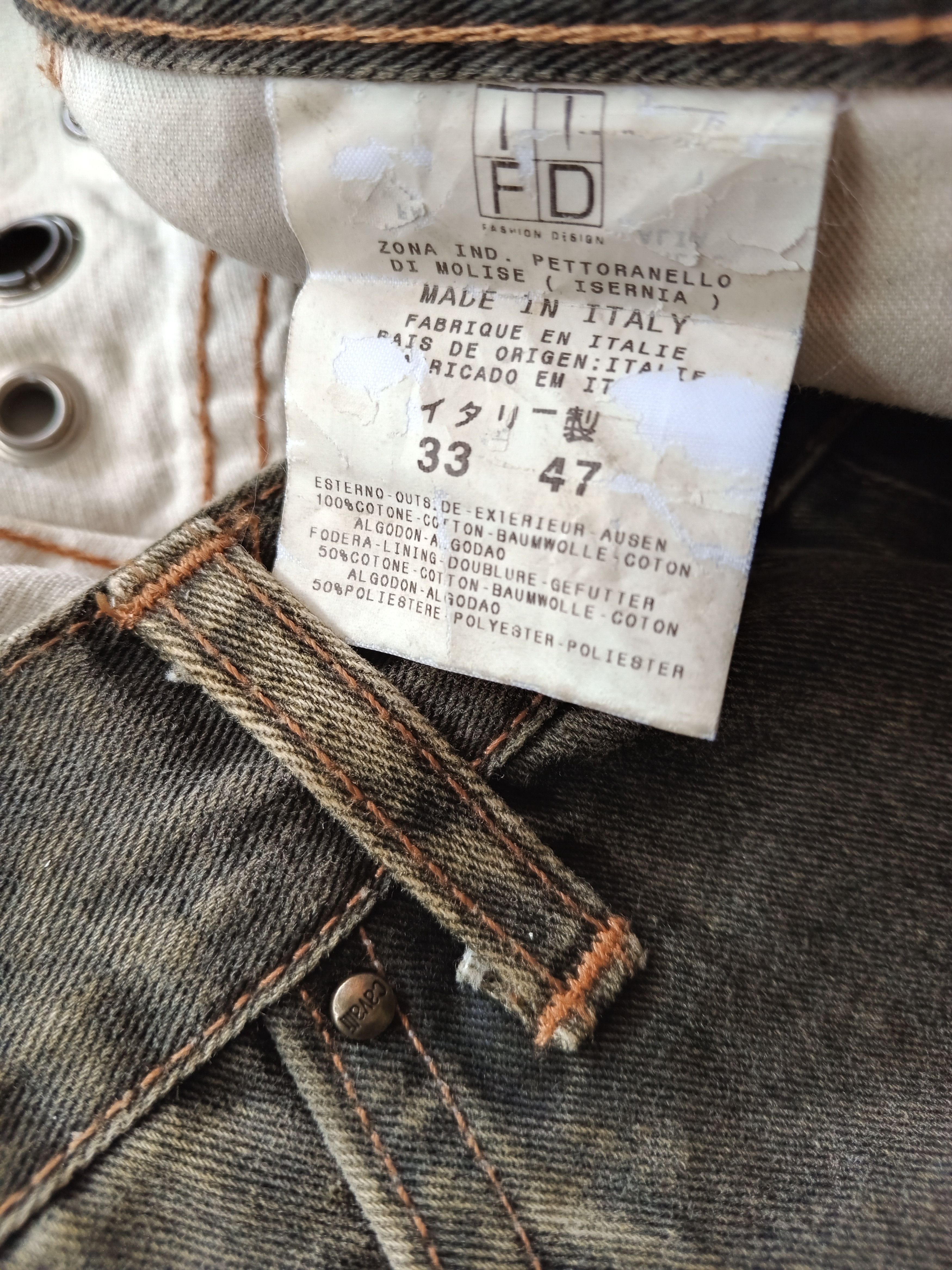 If Six Was Nine × Just Cavalli JUST CAVALLI💥Washed Faded Distressed Jeans Size 31" - 7 Thumbnail