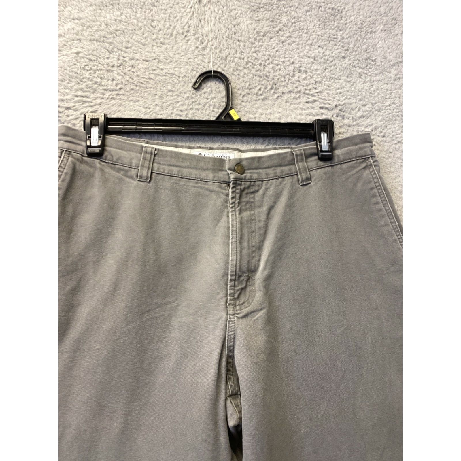 Vintage Columbia Men’s Pants Sportswear 36x31 Twill Gray Utility Work Casual Travel Outdoor Carpenter Straight Leg Regular Rise Regular Size US 36 / EU 52 - 2 Thumbnail