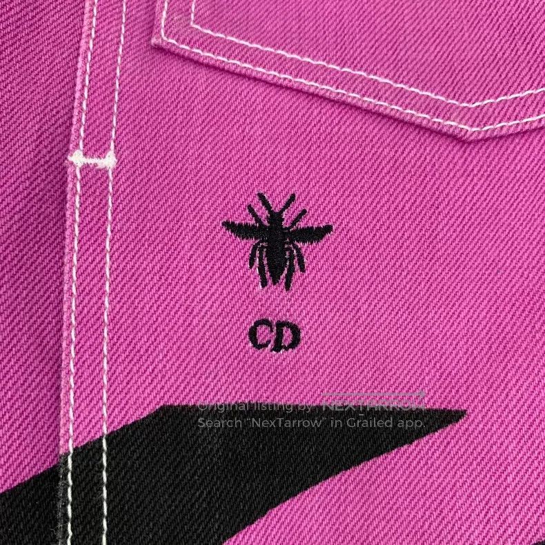 Dior Dior White striped bee embroidery stitching cotton lapel s Size XXS / US 00 / IT 34 - 5 Thumbnail