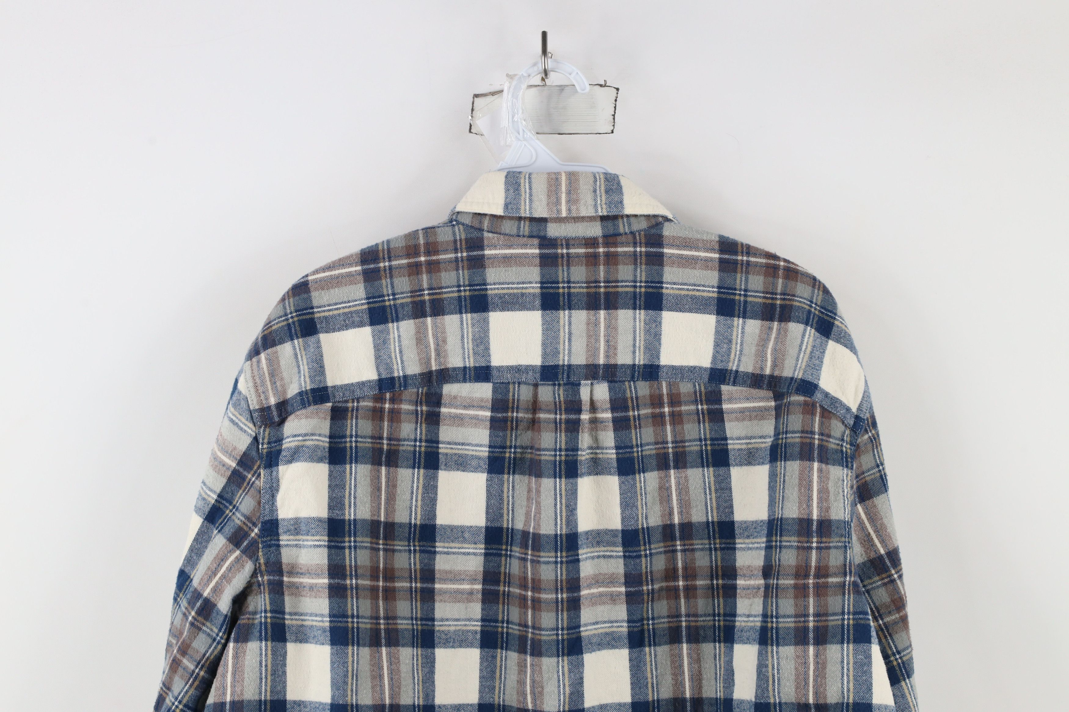 L.L. Bean × Vintage Vintage LL Bean Fitted Distressed Flannel Button Down Shirt Size US L / EU 52-54 / 3 - 9 Thumbnail