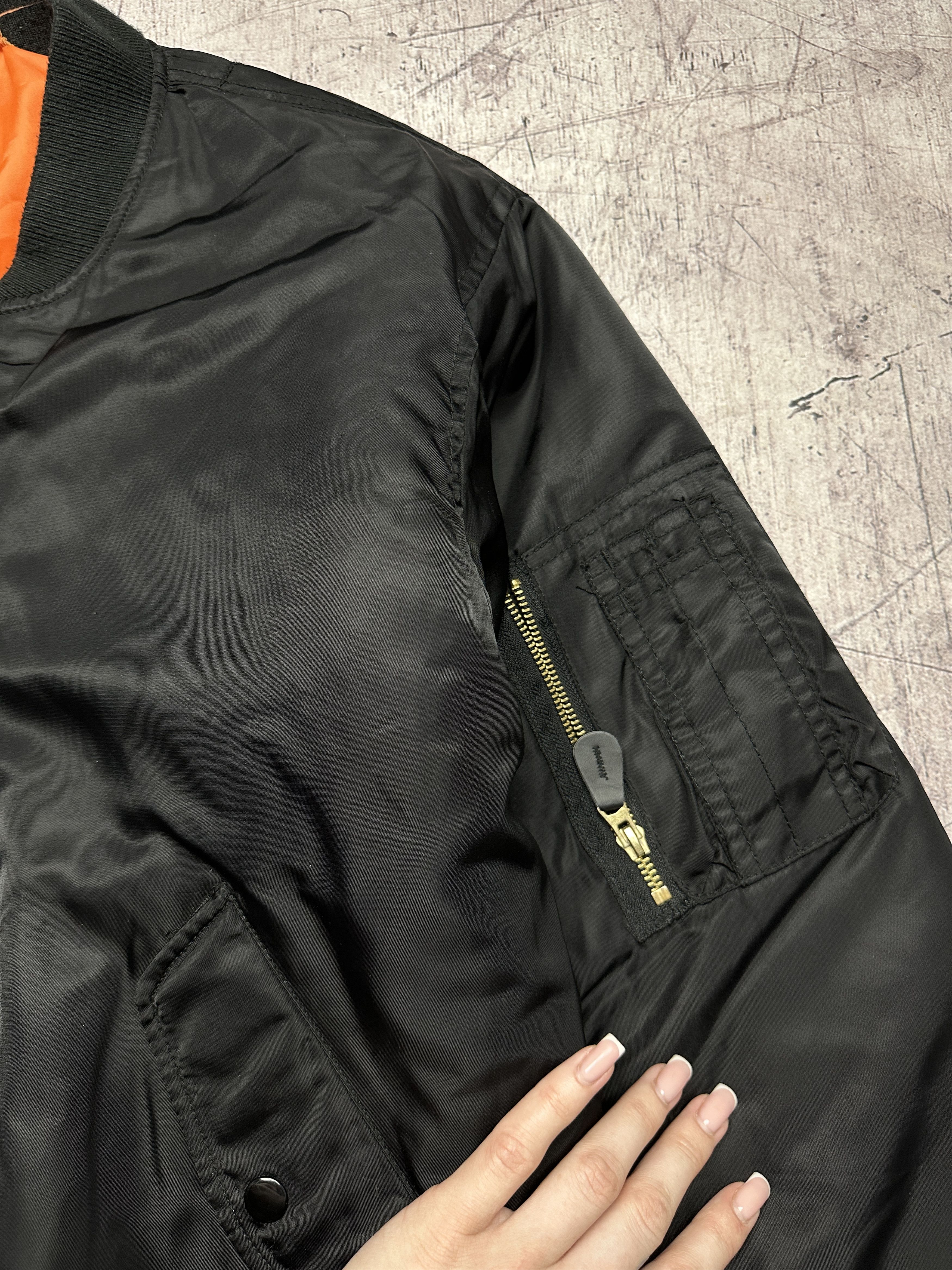 Vintage Vintage MA 1 Bomber Jacket Military Flyers Nylon Size US L / EU 52-54 / 3 - 3 Thumbnail