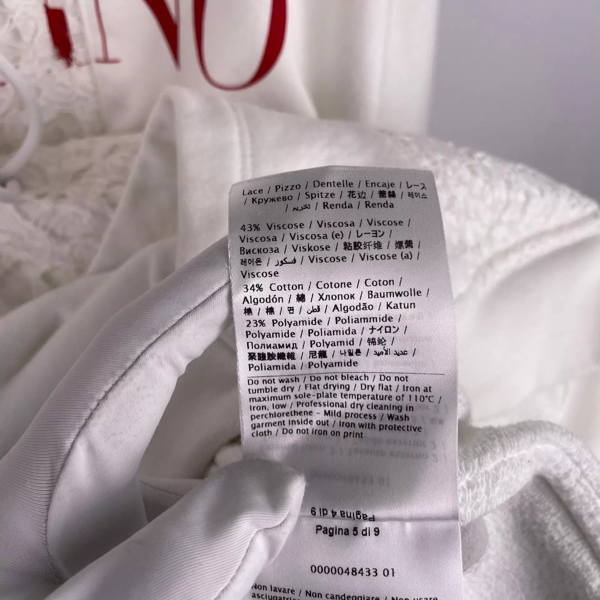 Valentino Valentino White Hoodie S 21 Size S / US 4 / IT 40 - 5 Thumbnail