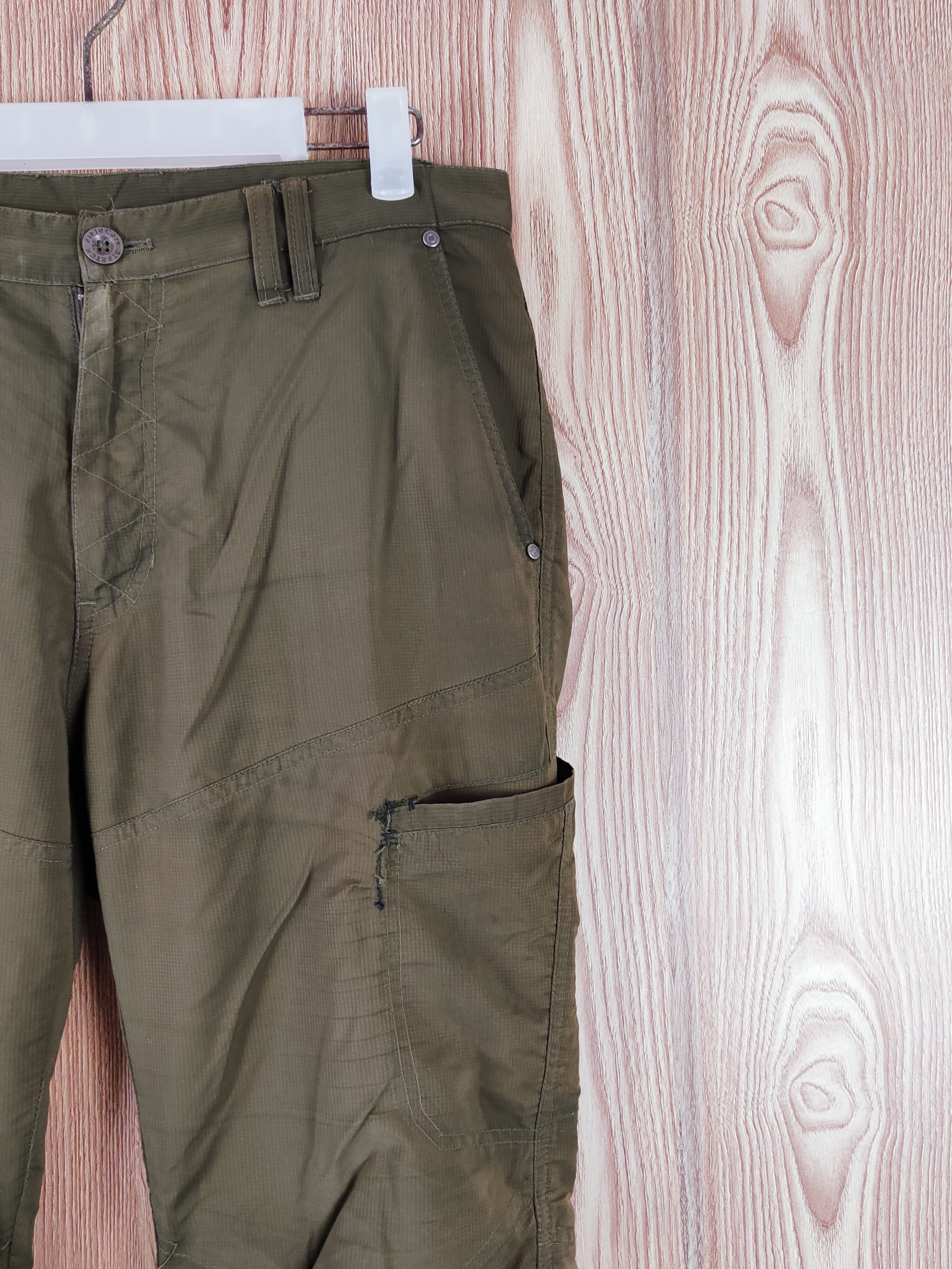 Japanese Brand FieldCore Olive Tactical Cargo hiking track Pants #W522 Size US 32 / EU 48 - 8 Thumbnail