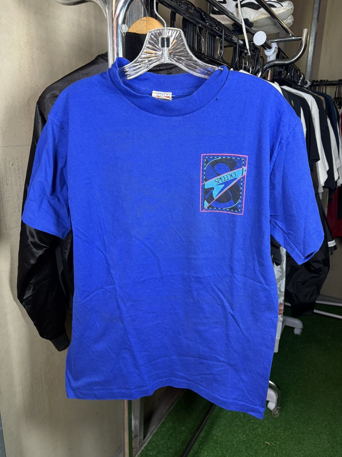 Speedo × Vintage 1980s Speedo surf Tshirt Size US M / EU 48-50 / 2 - 1 Thumbnail