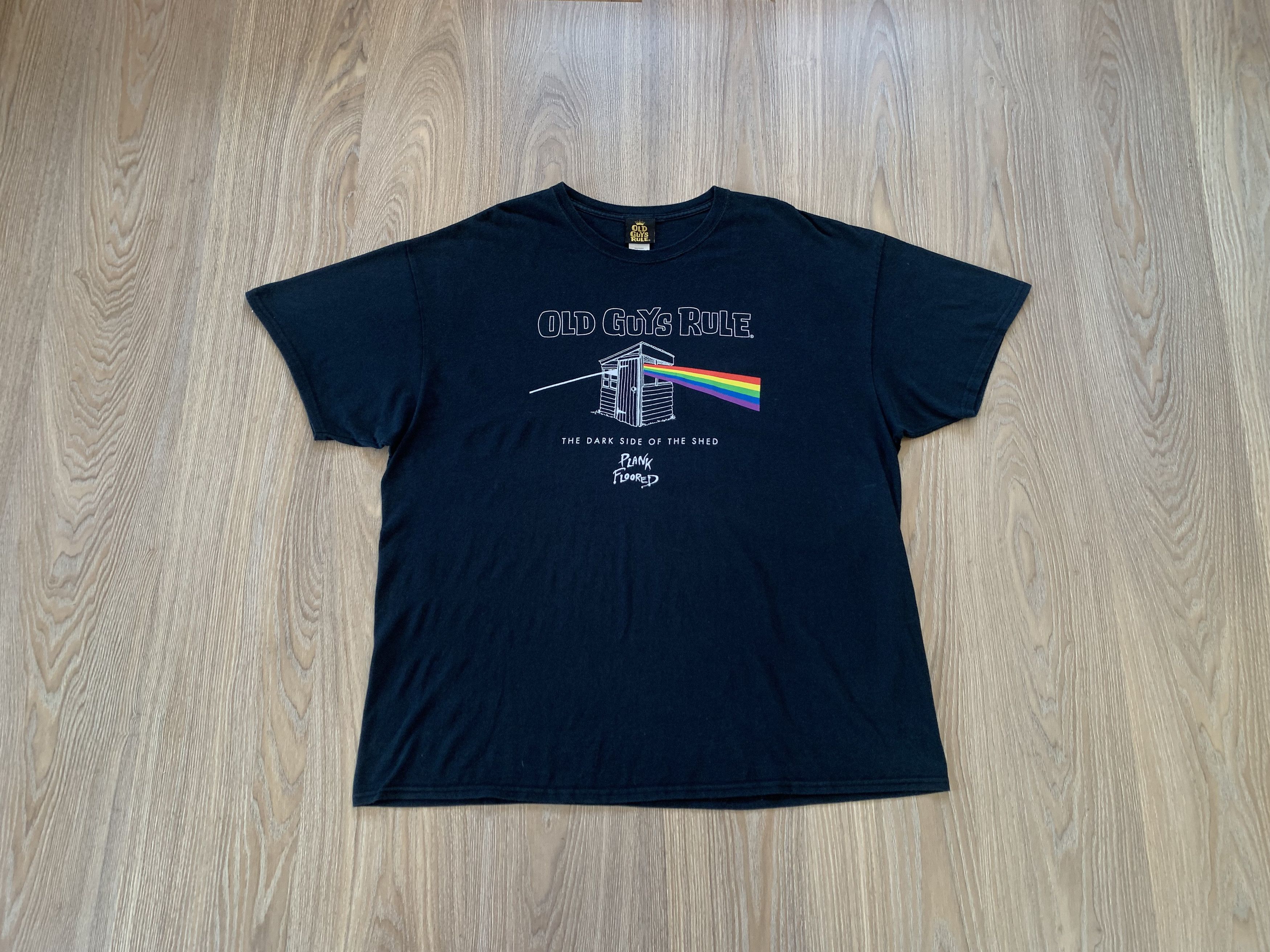 Other Vintage Old Guys Rule Pink Floyd Plank Floored T-Shirt Size US XXL / EU 58 / 5 - 1 Thumbnail