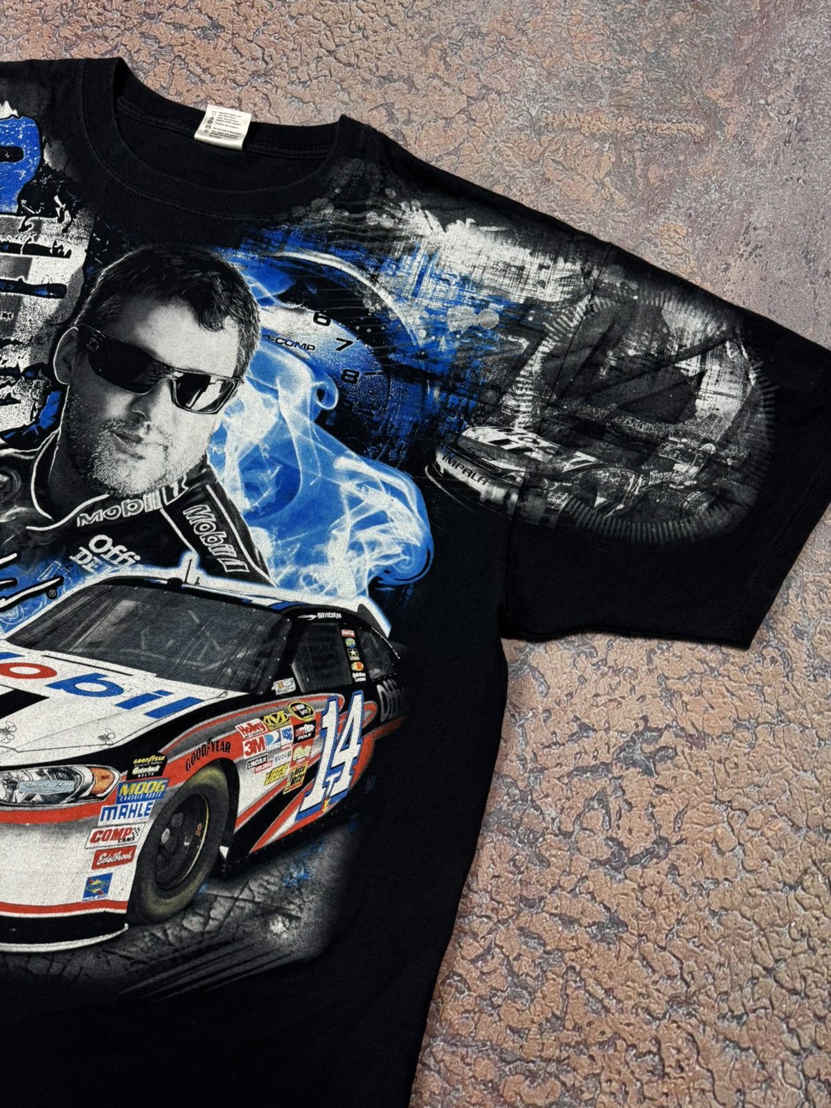 NASCAR Tony Stewart Vintage NASCAR T-Shirt Size US XXL / EU 58 / 5 - 5 Thumbnail