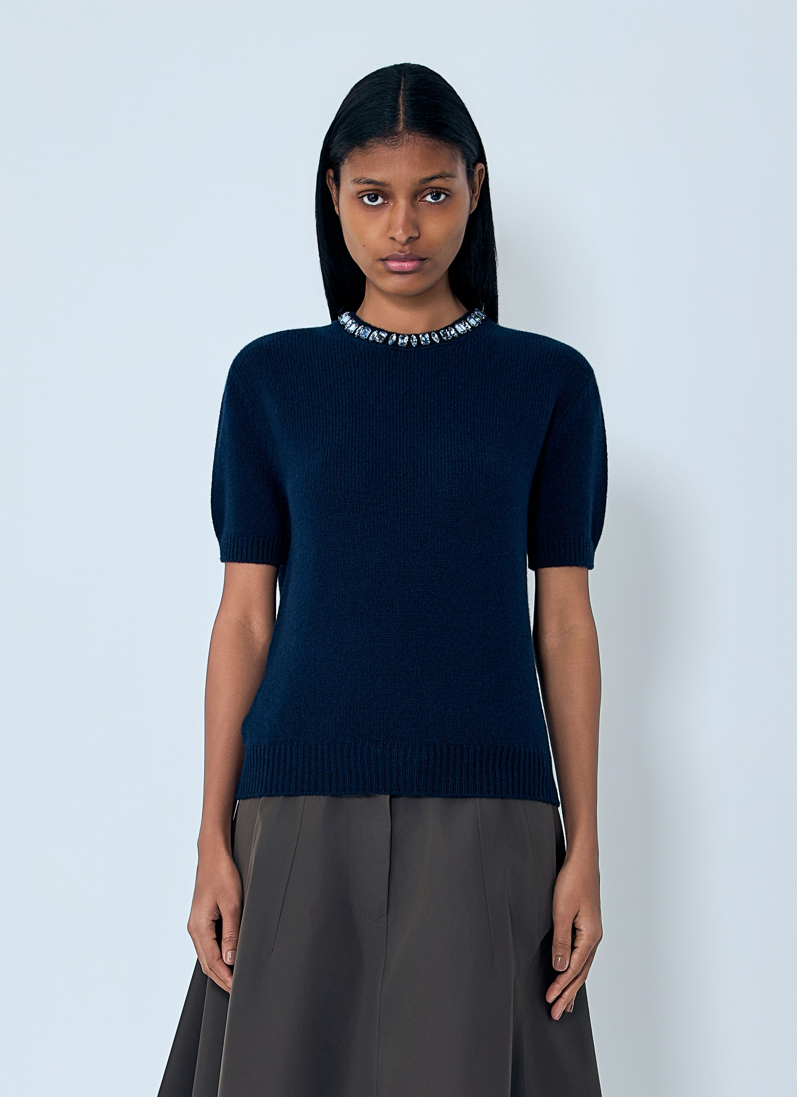 Prada Wool and Cashmere Crew-Neck Sweater Size M / US 6-8 / IT 42-44 - 1 Thumbnail