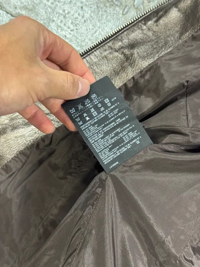 Prada AW2008 Prada Brown Plissed Leather Biker Jacket Size M / US 6-8 / IT 42-44 - 10 Thumbnail