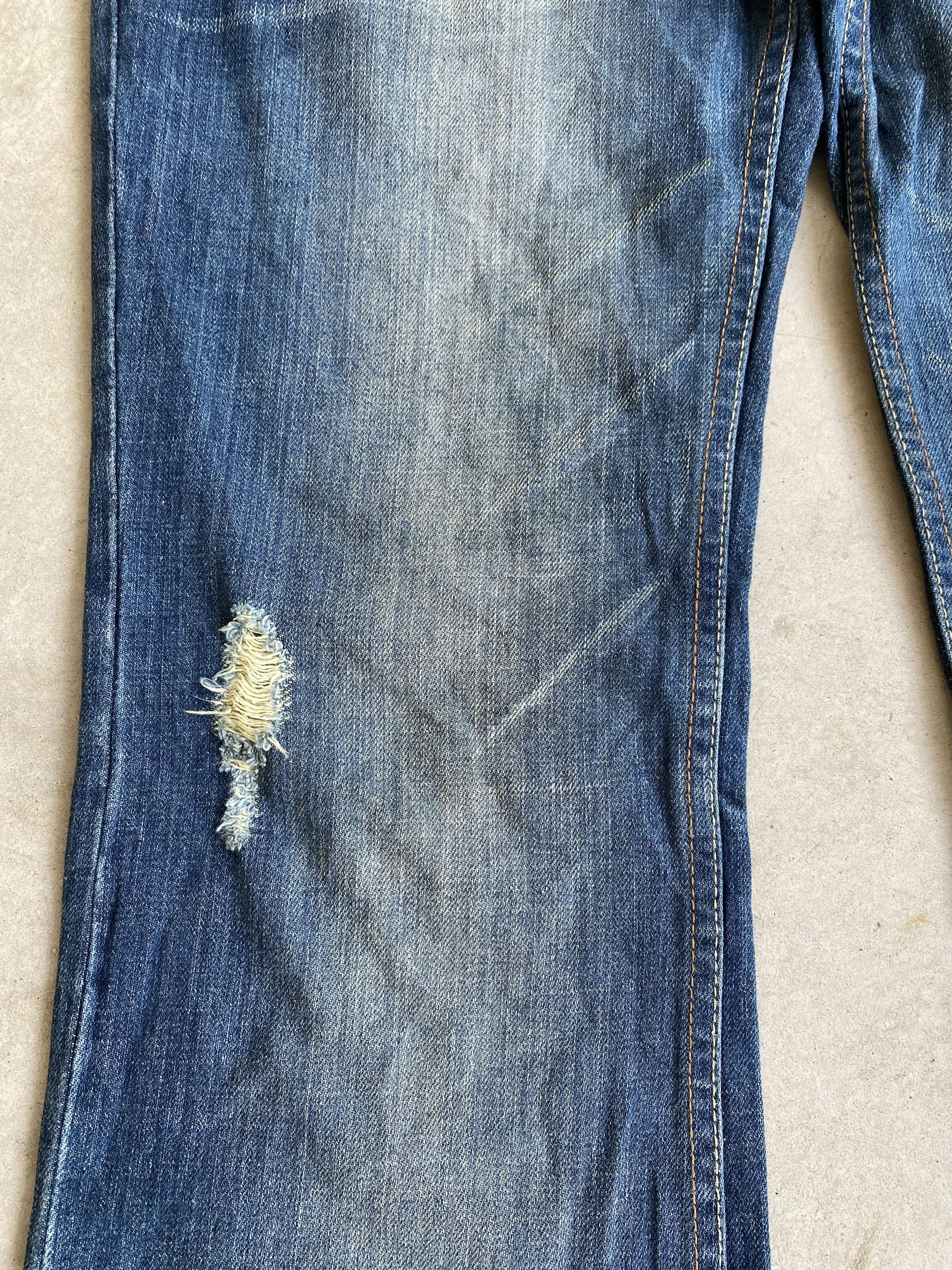 If Six Was Nine Root Three Flare Distressed Ripped Bootcut Jeans Size US 32 / EU 48 - 5 Thumbnail