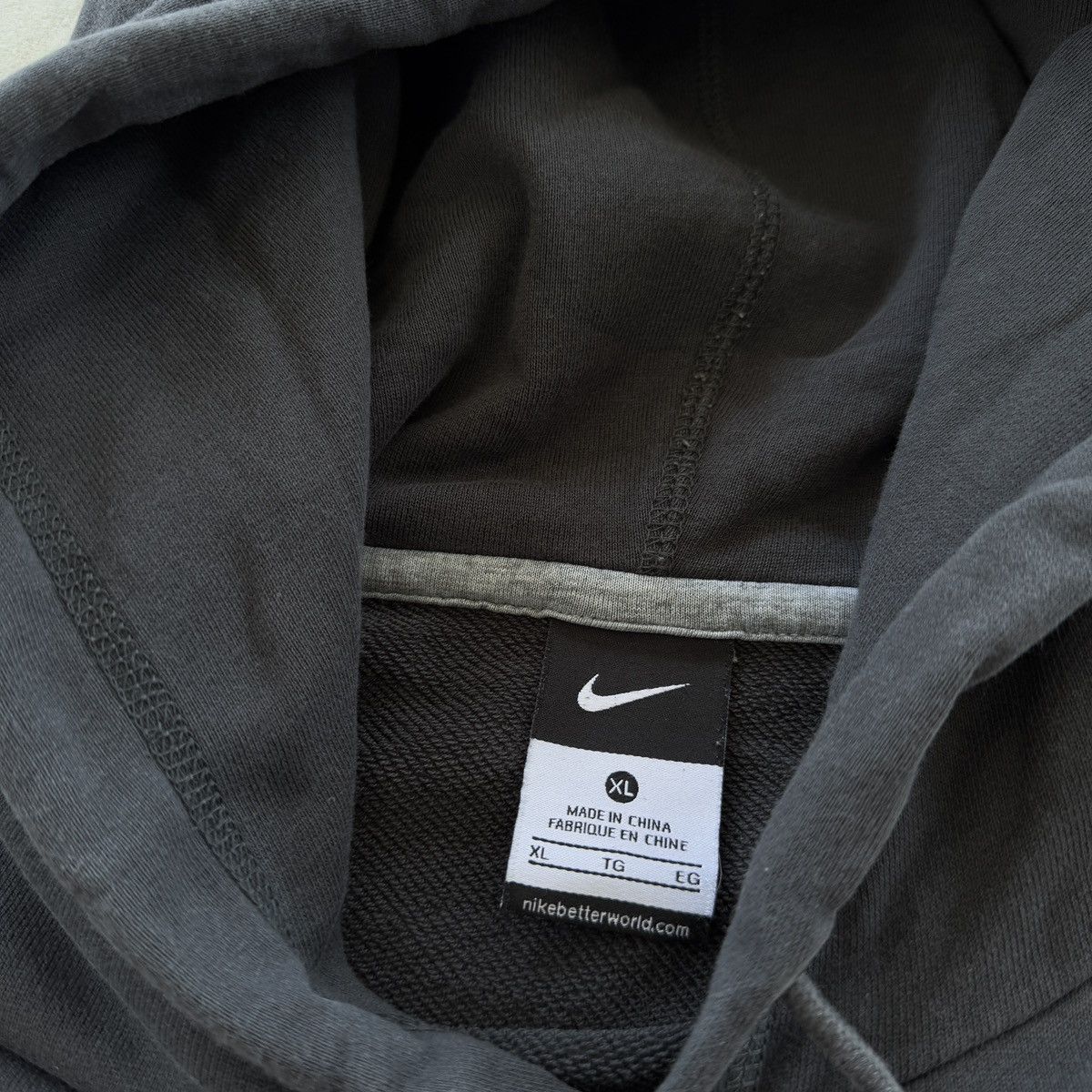 Nike × Vintage Vintage Nike Juventus Hoodie Size XL Gray Size US XL / EU 56 / 4 - 5 Thumbnail