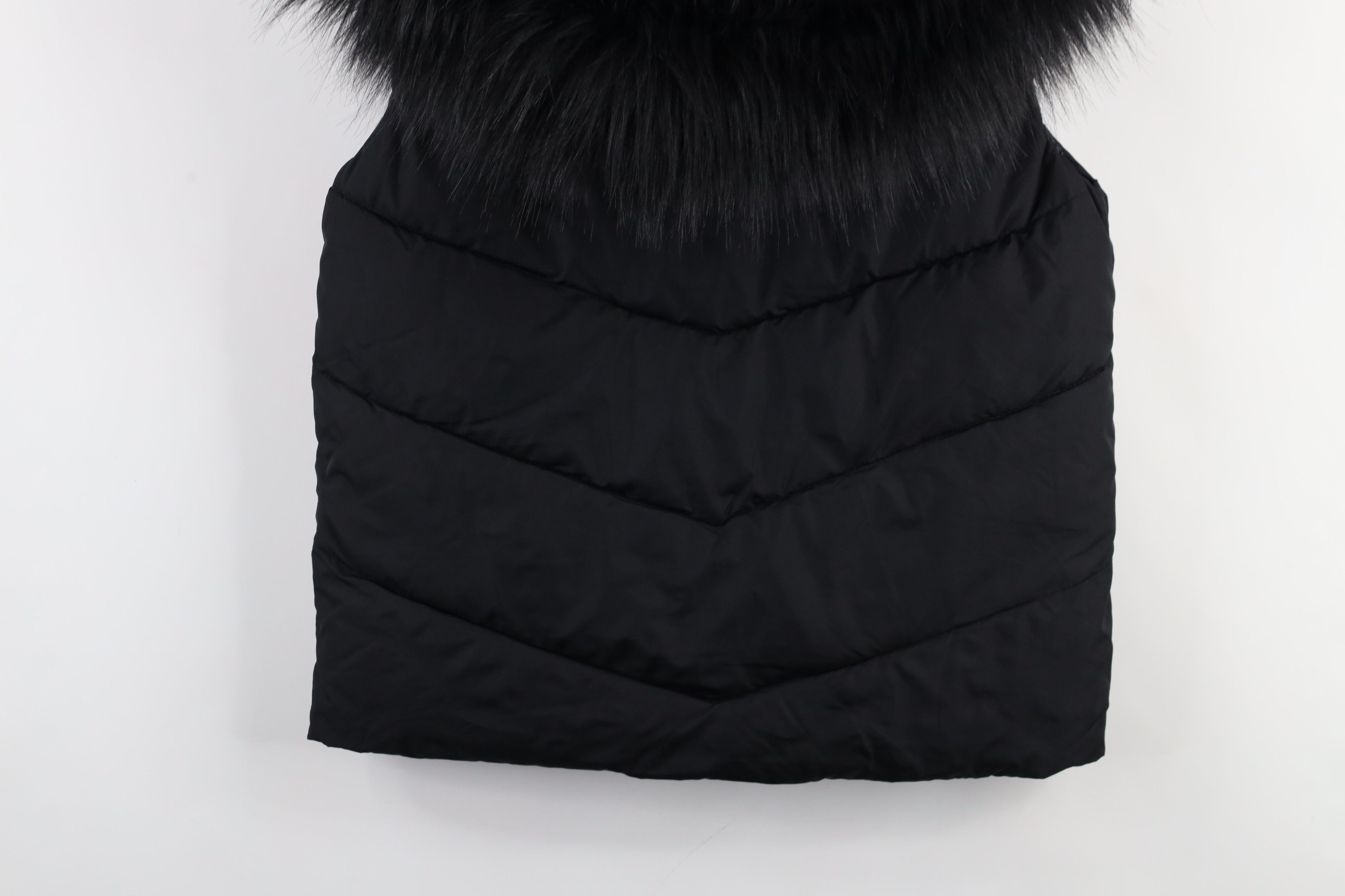 Gap × Vintage Vintage Y2K Gap Faux Fur Plush Hooded Puffer Vest Jacket Size L / US 10 / IT 46 - 13 Thumbnail