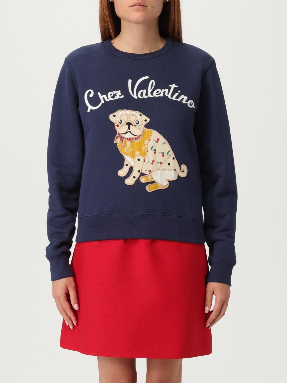 Valentino Valentino Sweatshirt Woman Blue Size M / US 6-8 / IT 42-44 - 1 Thumbnail