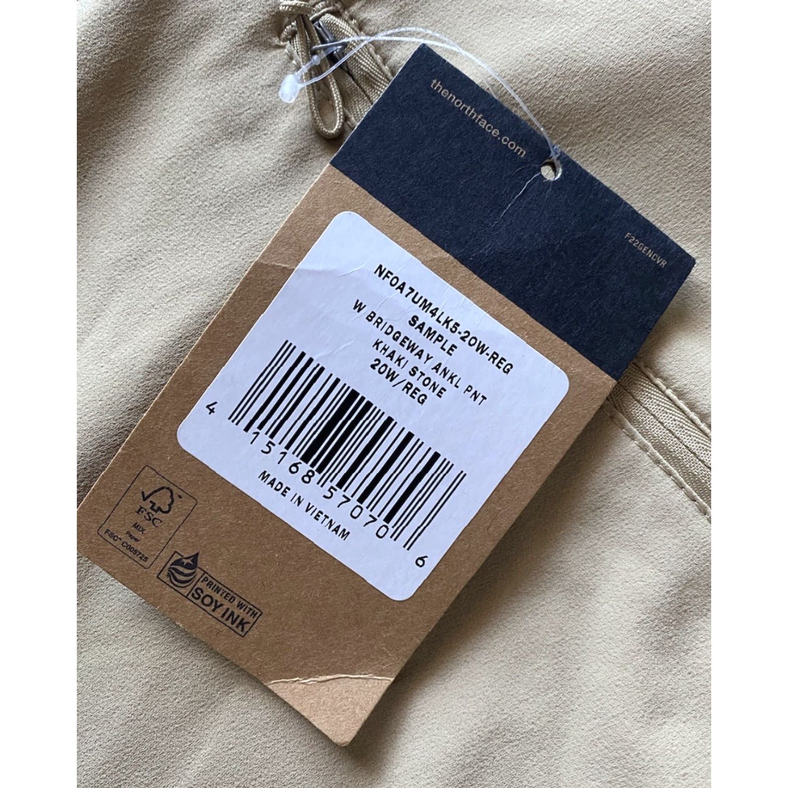 The North Face The North Face Pants Women 20W Khaki UPF 40+ Flashdry-XD Bridgeway Jeans? (Note: The original says Pants, Bridgeway Pants; avoid adding "Jeans") Size 42" / US 20 - 6 Thumbnail