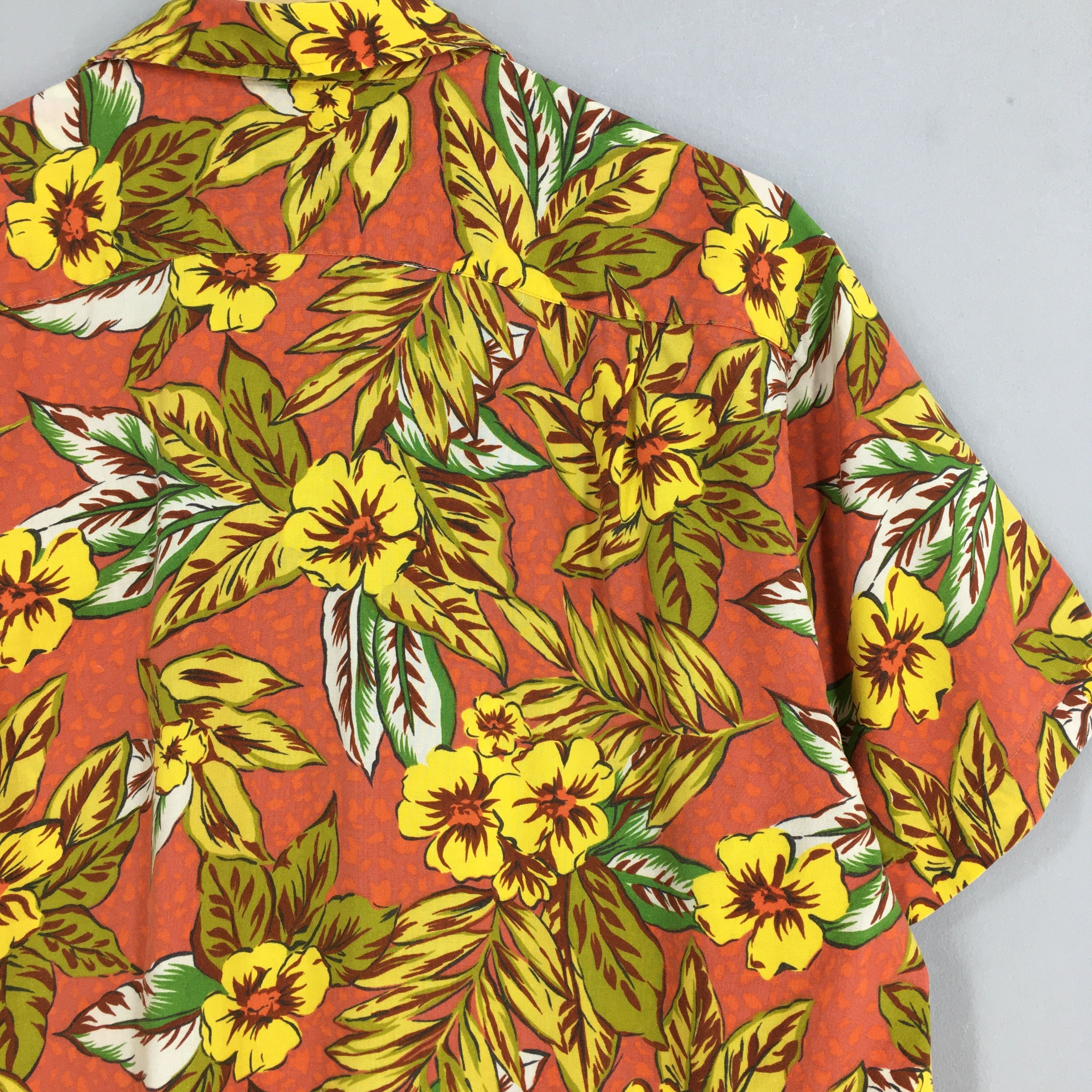 Vintage Vintage Avalinho Homme Hibiscus Flower Rayon Shirt Medium Size US M / EU 48-50 / 2 - 8 Thumbnail