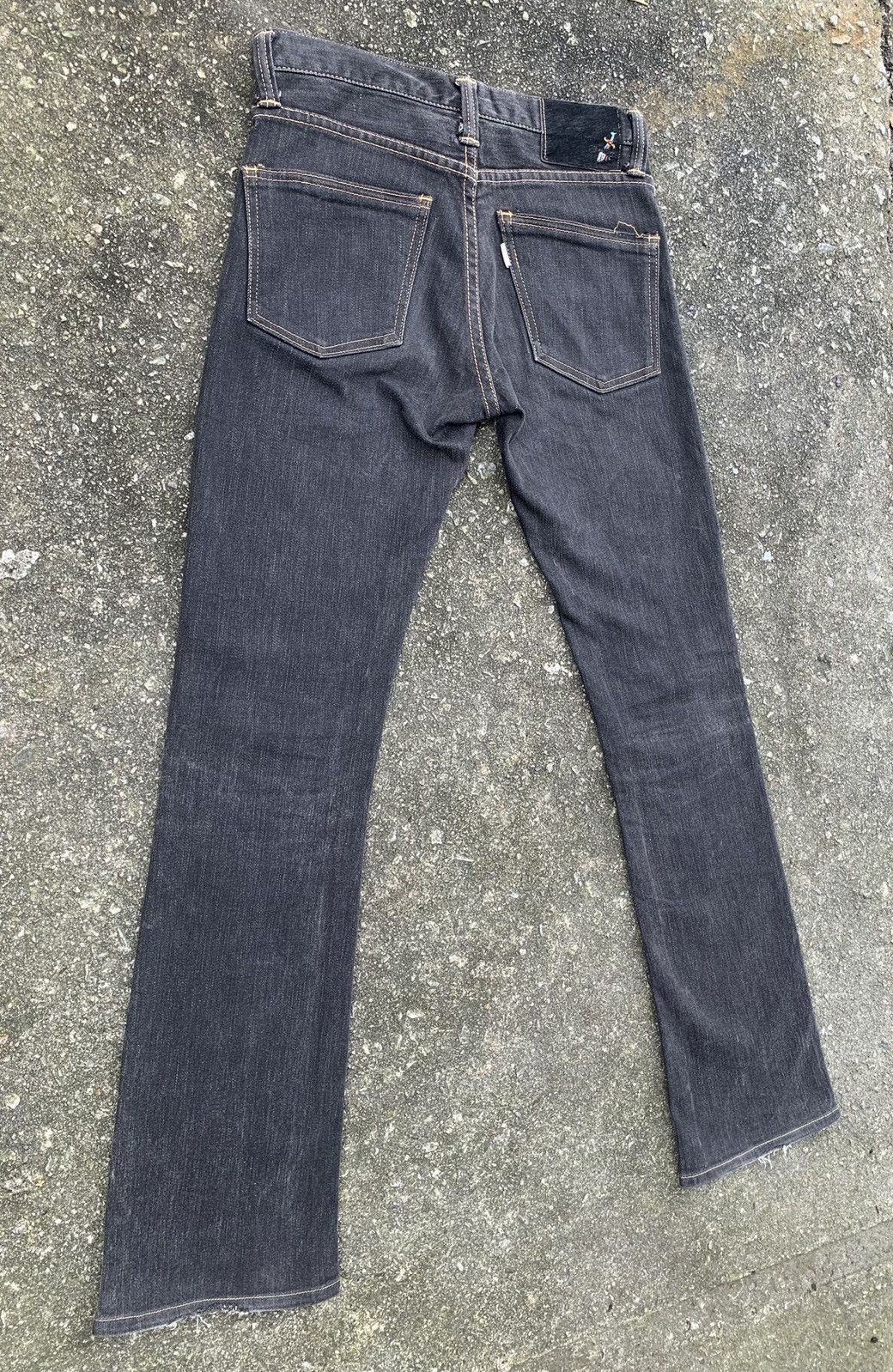 Alchemist Alchemist Fab Four Flare Stretching Leather Patch jeans Size US 27 - 7 Thumbnail