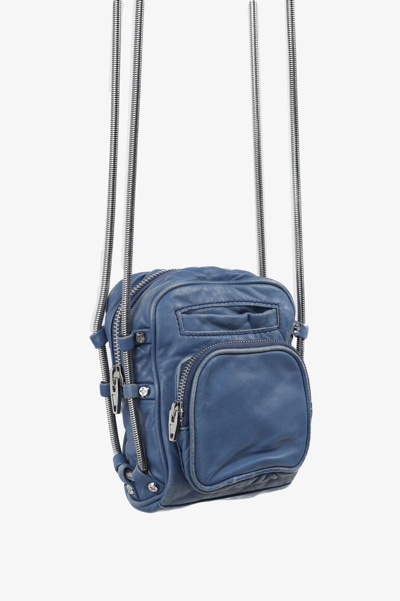 Alexander Wang Alexander Wang Mini Brenda Blue Leather Crossbody Bag Size ONE SIZE - 2 Thumbnail