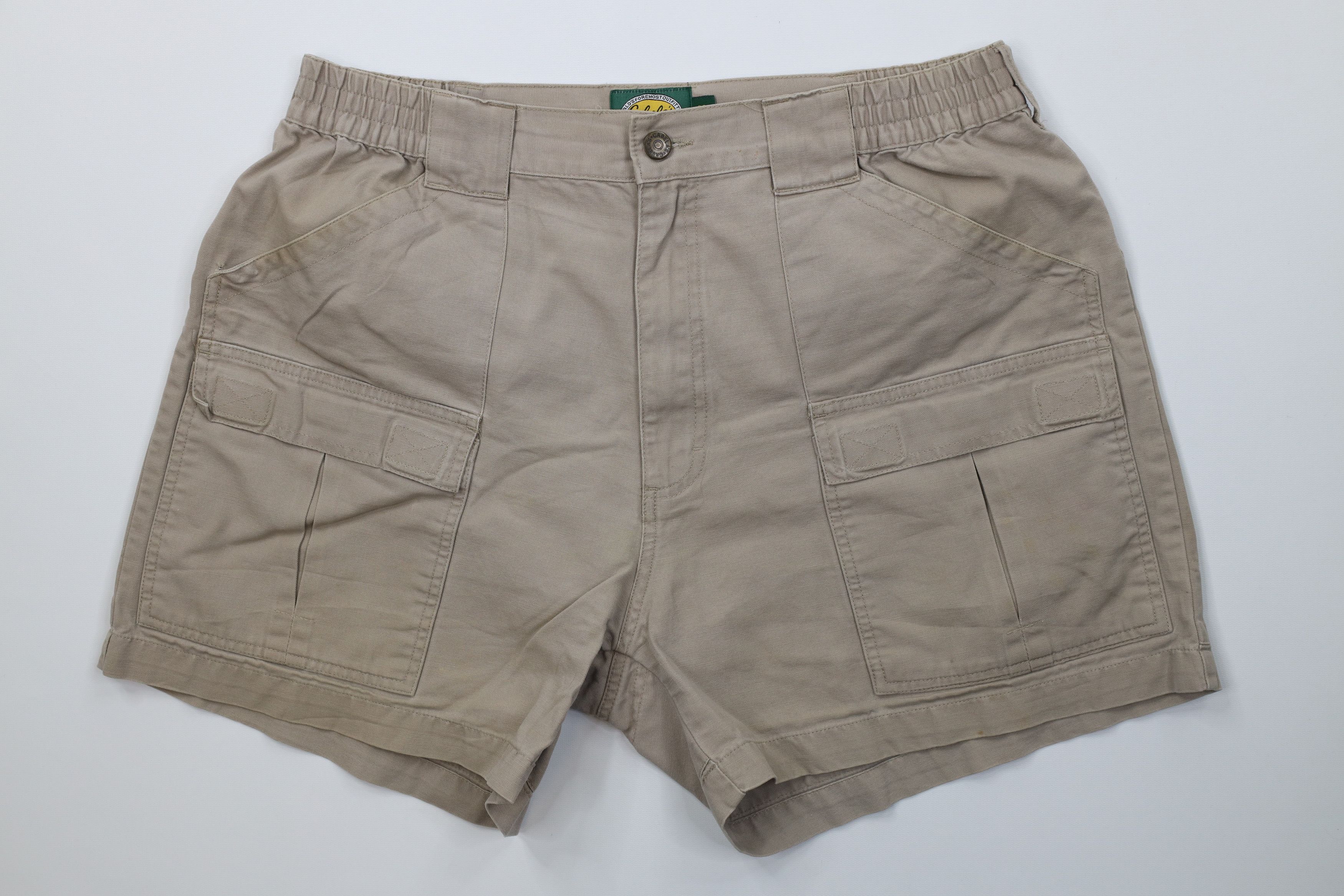 Cabelas Vintage 90s Y2K Cabelas Above Knee Trekking Cargo Shorts Size US 38 / EU 54 - 1 Thumbnail