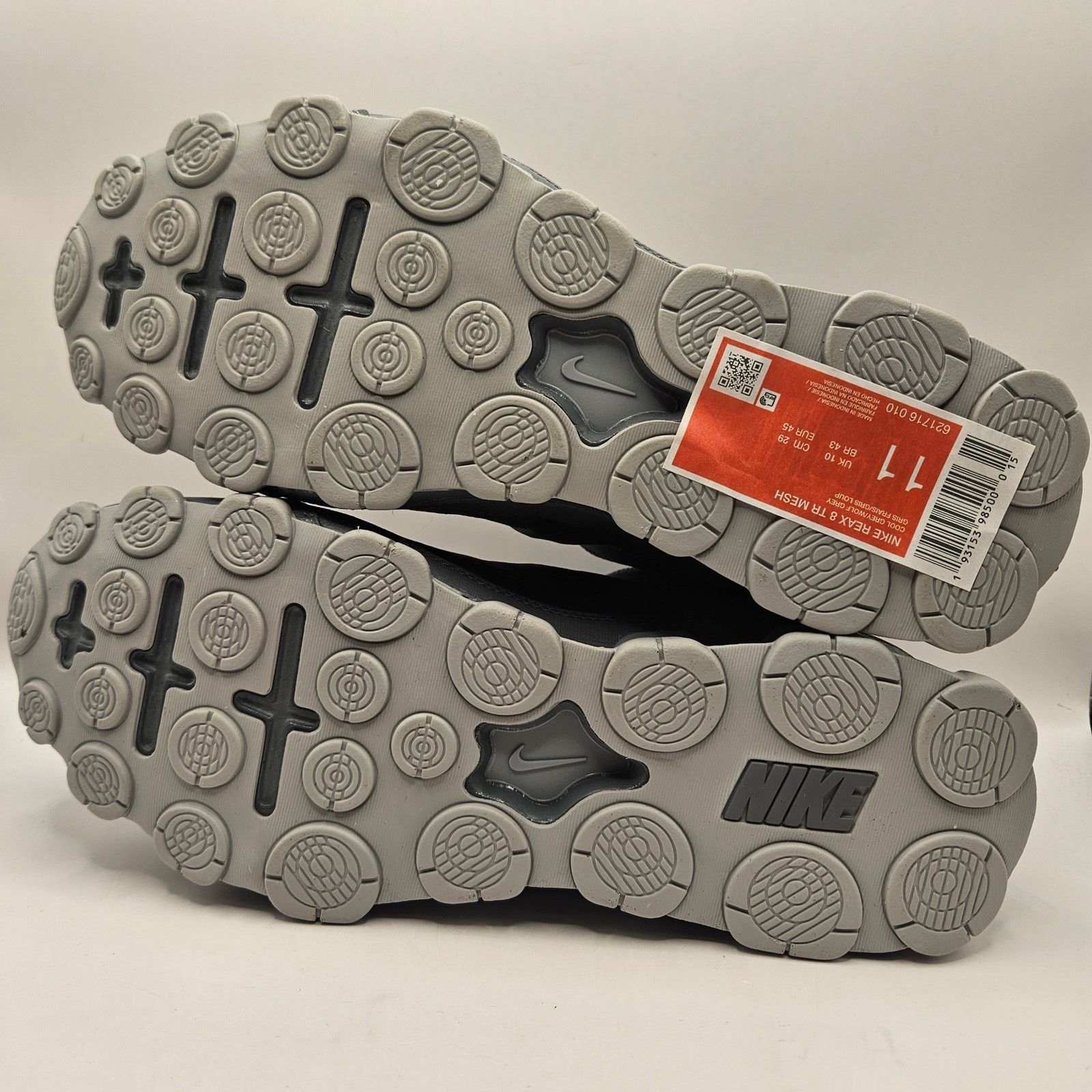 Nike NIKE MEN'S 11 REAX 8 TR COOL GREY PLATINUM NWOB 621716-010 Size US 11 / EU 44 - 5 Thumbnail