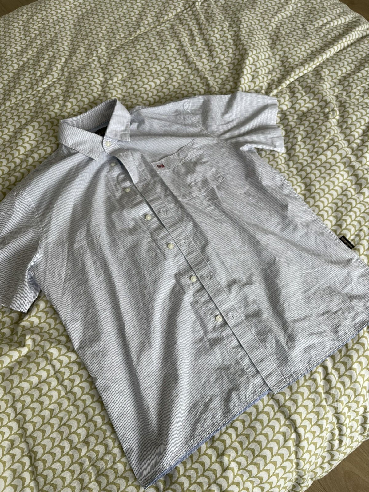 Napapijri Napapijri Terra Short Sleeve Shirt - Rose stripe Size US L / EU 52-54 / 3 - 4 Thumbnail