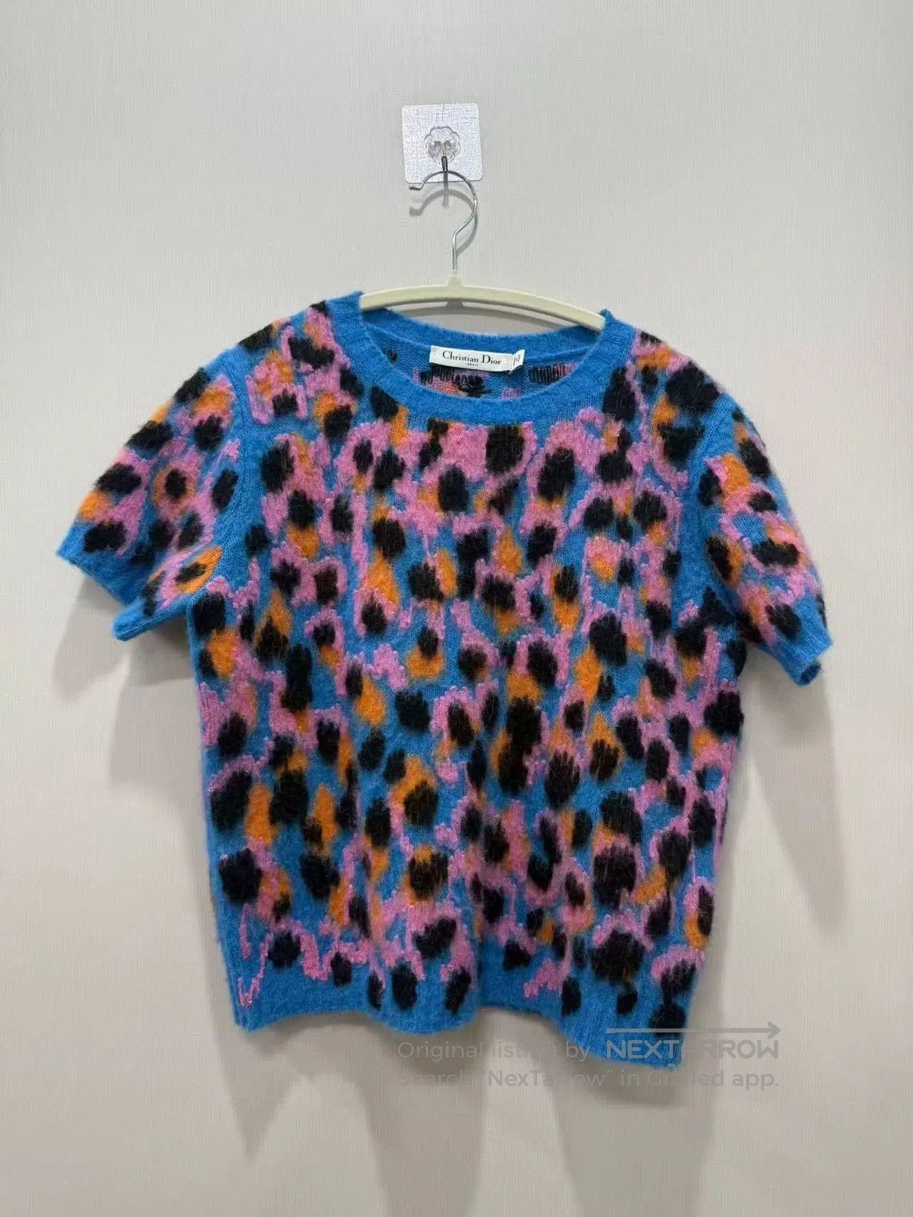 Dior Dior Leopard Embroidery Short Sleeve Sweater. Size S / US 4 / IT 40 - 1 Thumbnail