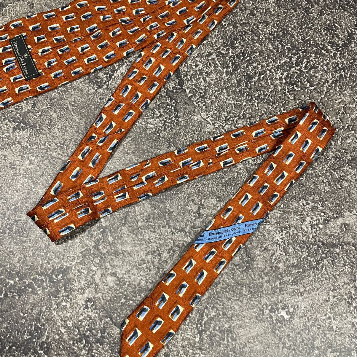 Ermenegildo Zegna × Vintage Rare Vintage Ermenedildo Zegna Tie 90’s Size ONE SIZE - 6 Thumbnail