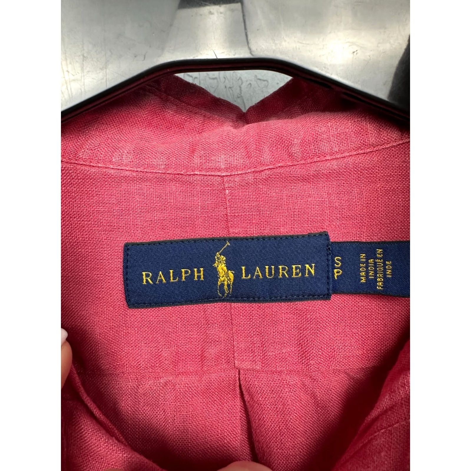 Polo Ralph Lauren Polo Ralph Lauren Mens LINEN Long Sleeve Shirt S Pink - Shirt, Polo, Linen, Button-Up, Mens, Solid, Size S, Pink, Linen, 90s-? Size US S / EU 44-46 / 1 - 4 Thumbnail