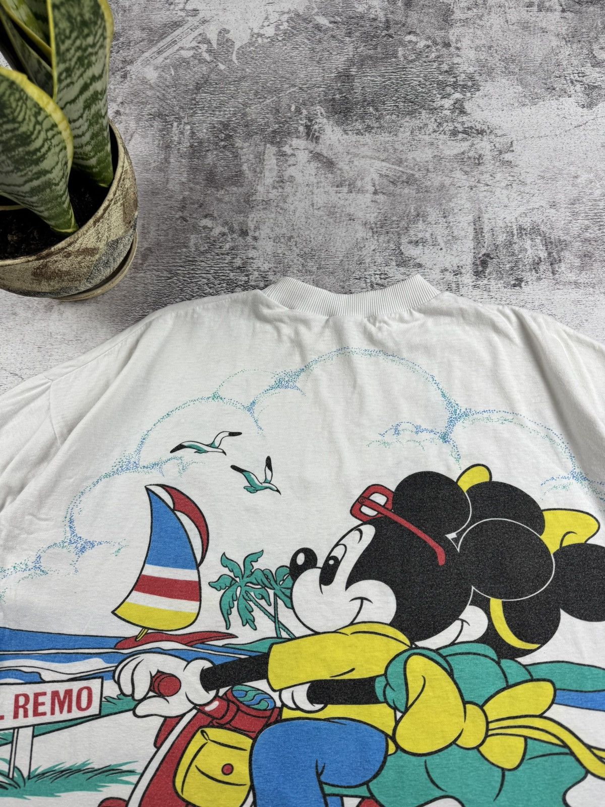 Disney 1980 Americanwear 80S 90S Mickey Mouse Cartoon T Shirt Tee Size US XXL / EU 58 / 5 - 25 Thumbnail