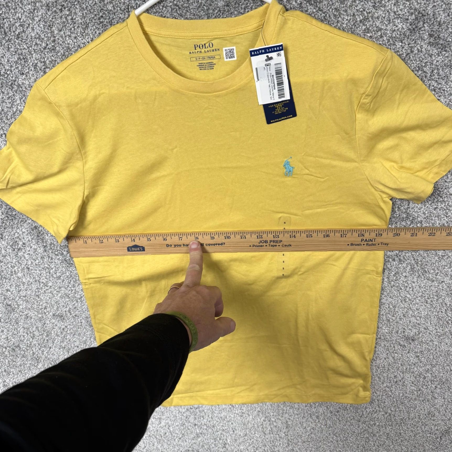 Polo Ralph Lauren Polo Ralph Lauren Shirt Mens Small Crewneck 100% Cotton Yellow Solid Short Sleeve Vintage No (if applicable) Size US S / EU 44-46 / 1 - 4 Thumbnail
