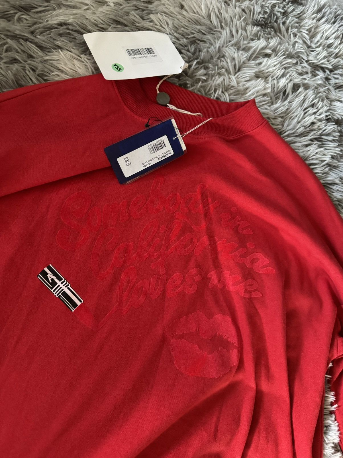 1017 ALYX 9SM red printed sweatshirt Size US XS / EU 42 / 0 - 2 Thumbnail
