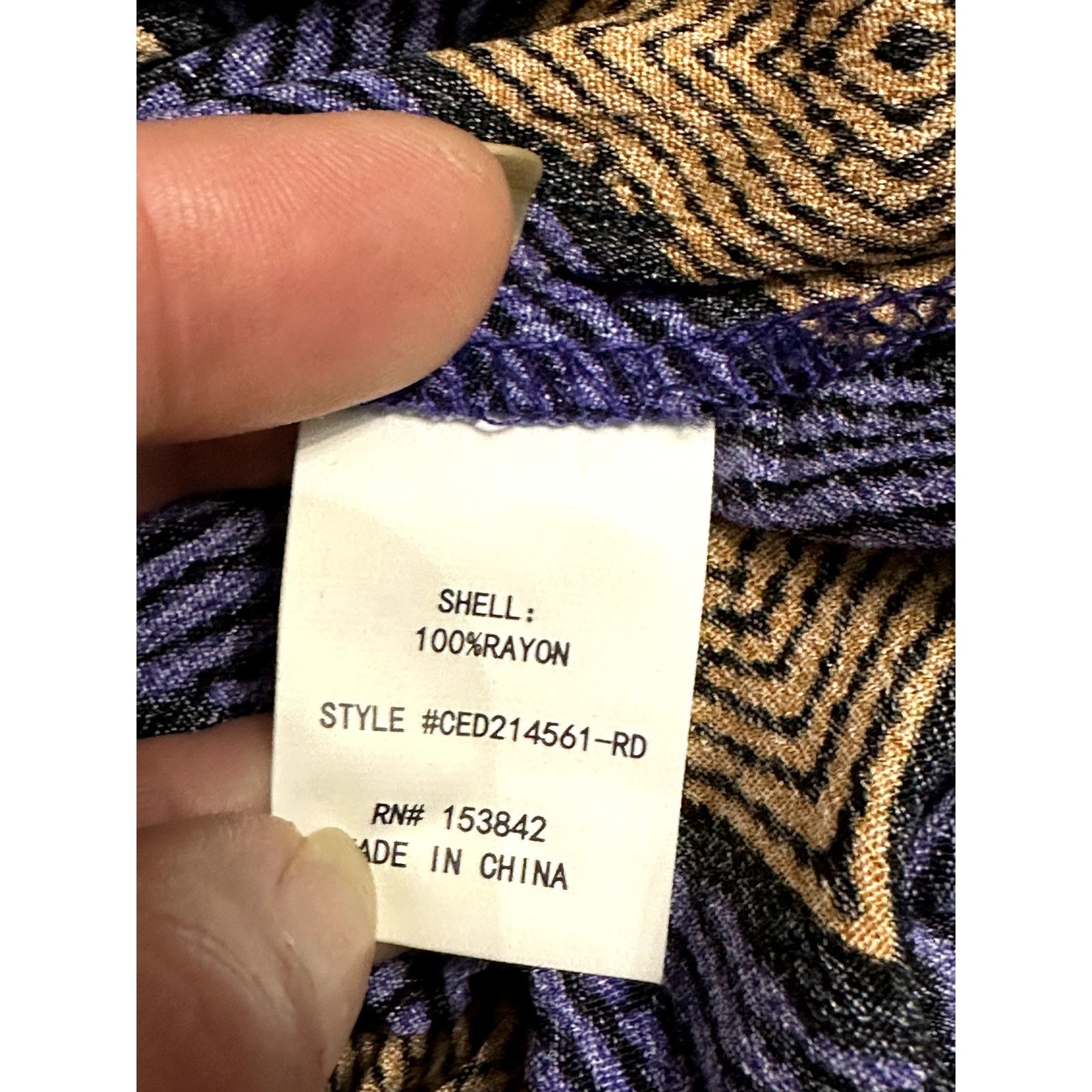 Other Melloday Mini Dress Geometric High Neck Purple Orange XS Size XS / US 0-2 / IT 36-38 - 9 Thumbnail
