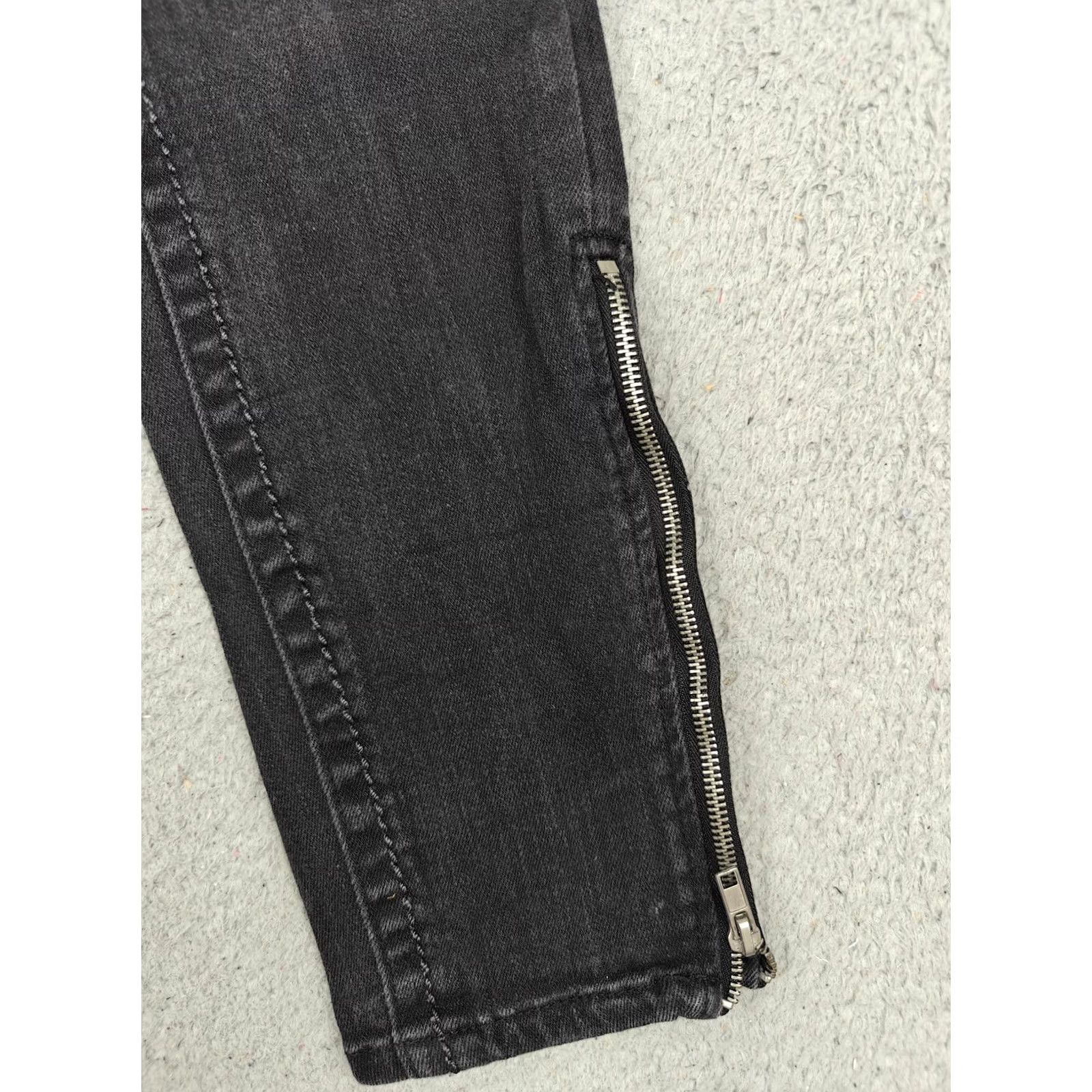 Vintage VINTAGE Arden B Jeans Womens 10 Black Charcoal Skinny Studded Ankle Zip Y2K Pants Womens Jeans Size 32" / US 10 / IT 46 - 3 Thumbnail