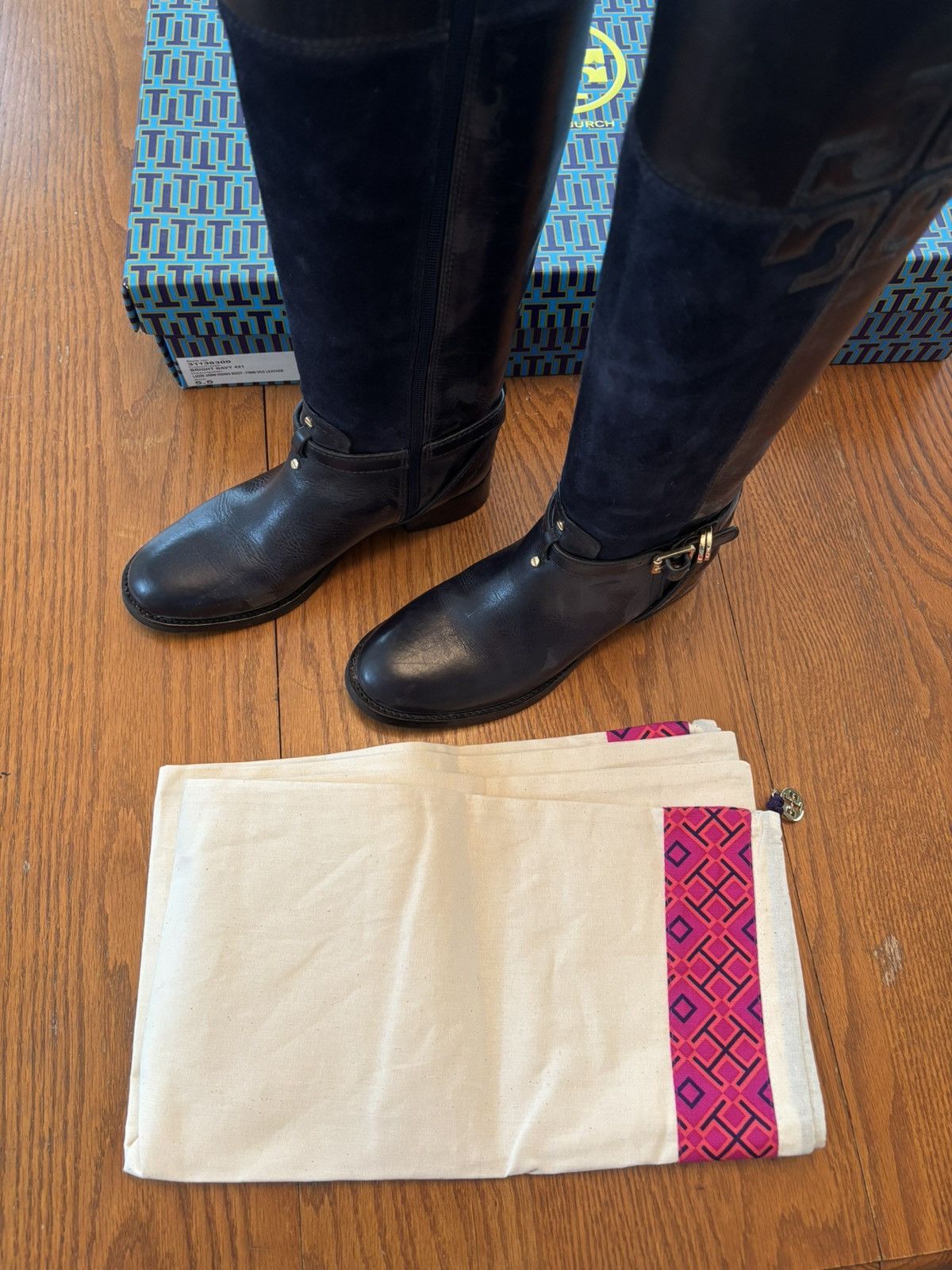 Tory Burch Tory Burch Lizzie 35mm Riding Boots Size US 5.5 / IT 35.5 - 8 Thumbnail