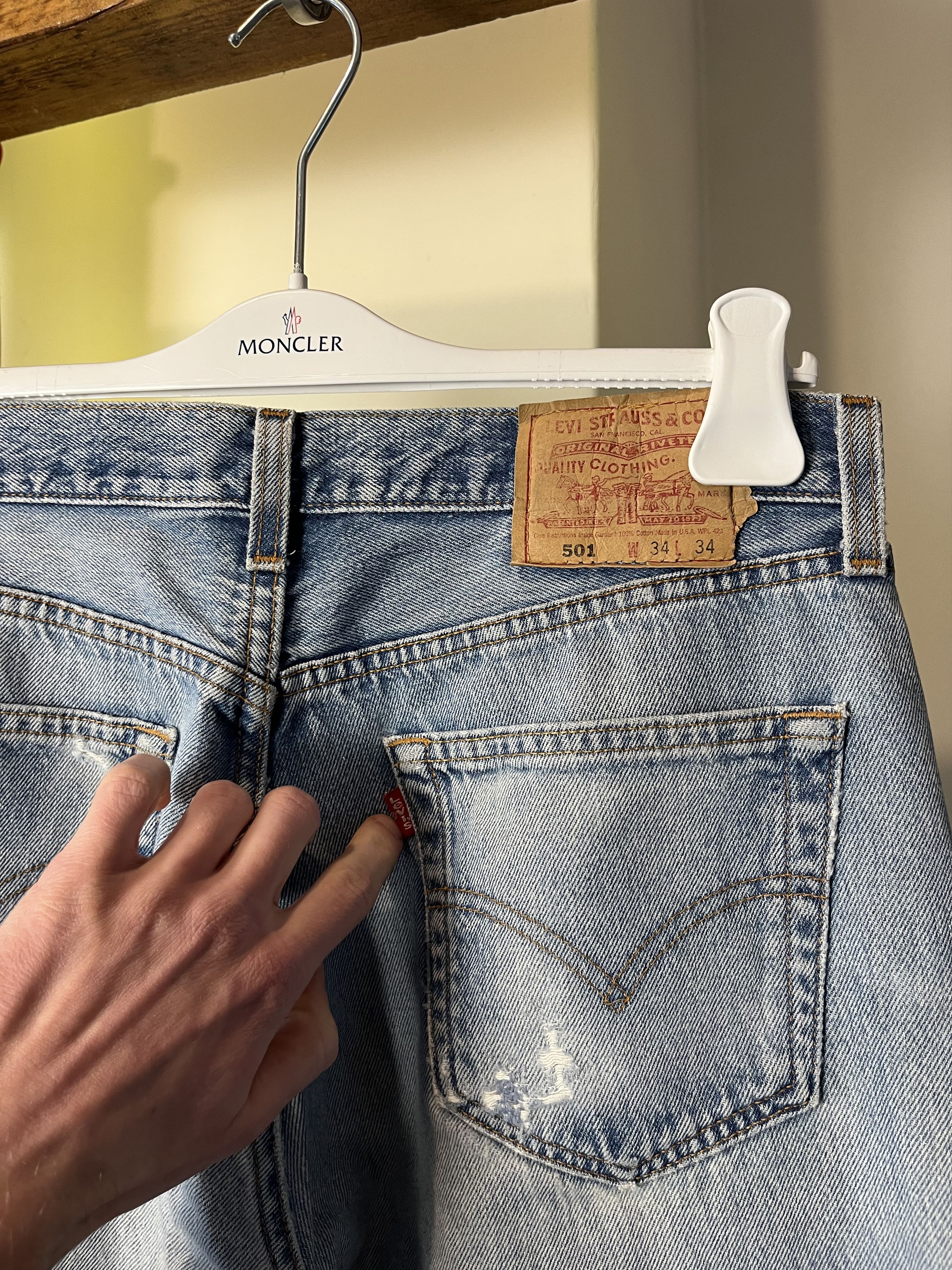 Levi's × Levi's Vintage Clothing Vintage 1998 Levi's 501 Made in USA 90s Denim Jeans Size US 34 / EU 50 - 6 Thumbnail