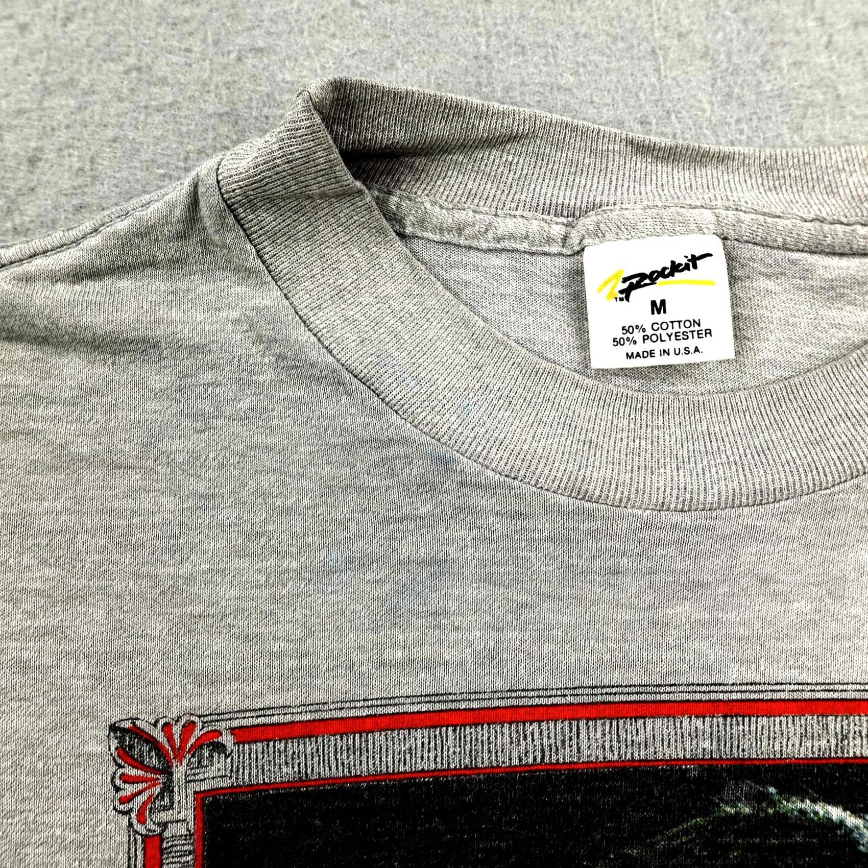 Vintage VINTAGE Neil Diamond Shirt Mens Medium Gray Concert Single Stitch 80s Tee Size US M / EU 48-50 / 2 - 2 Thumbnail