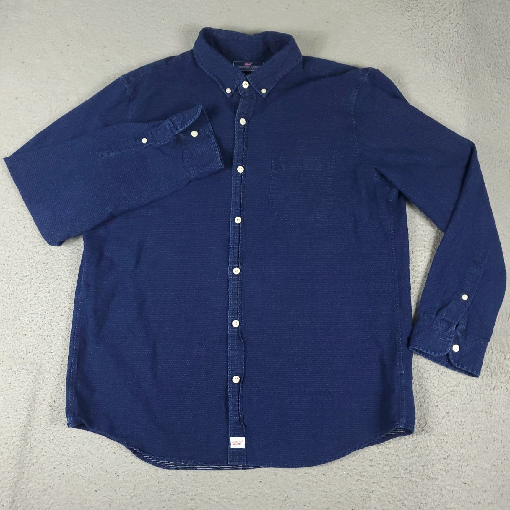 Vineyard Vines Vineyard Vines Shirt Mens L Blue Slim Fit Murray Button Up Long Sleeve Size US L / EU 52-54 / 3 - 2 Thumbnail