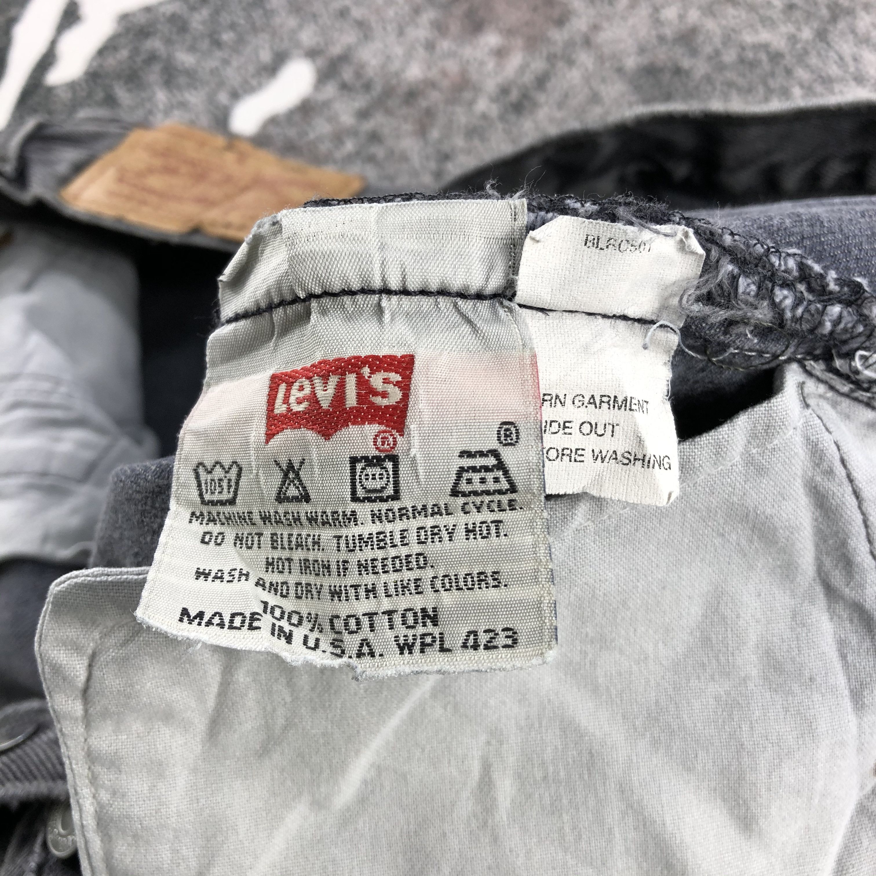 Levi's Vintage Levis 501 Jeans Patchwork Faded Black Denim KJ726 Size US 32 / EU 48 - 16 Thumbnail