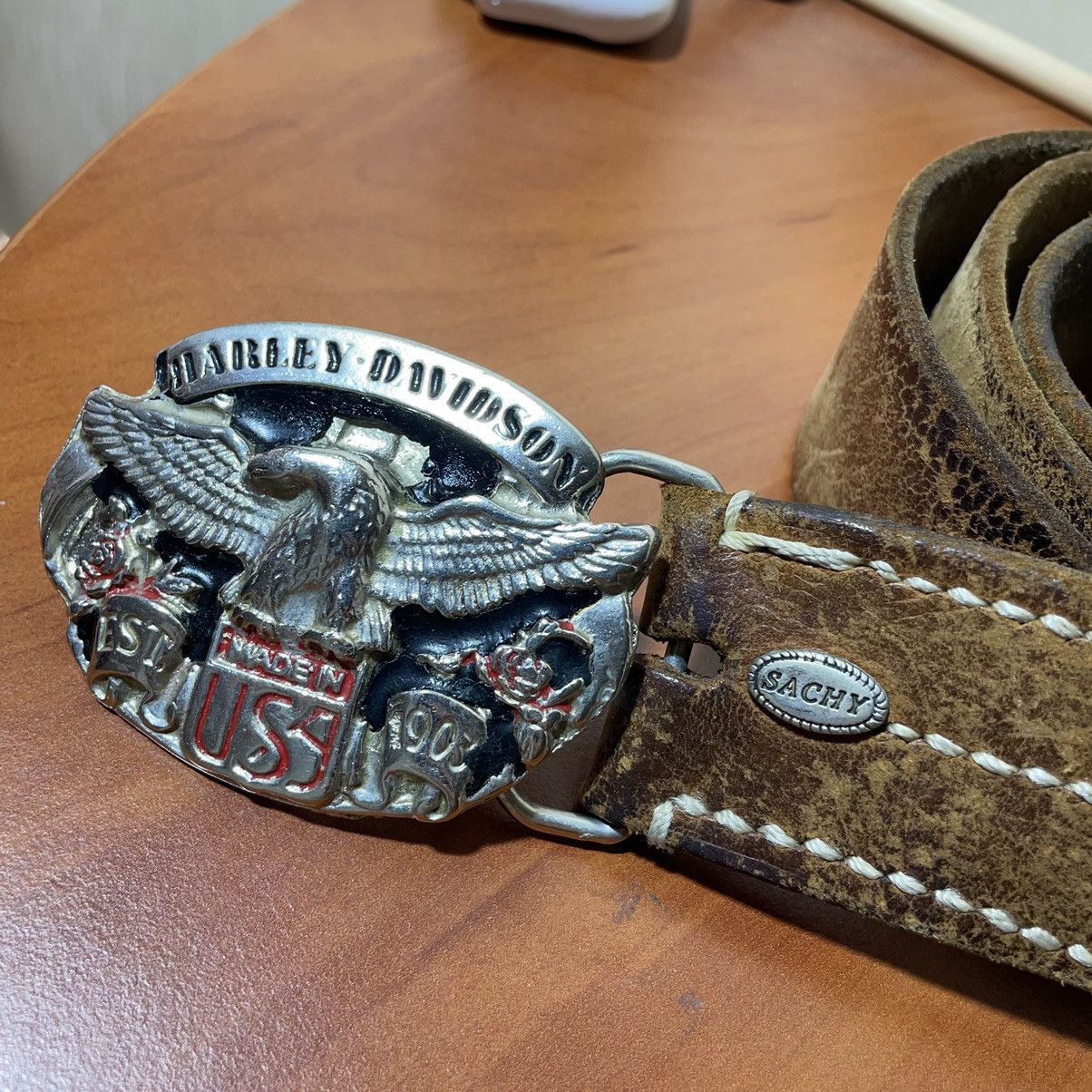 Harley Davidson × Vintage Harley Davidson 1989 very rare vintage belt Size ONE SIZE - 3 Thumbnail