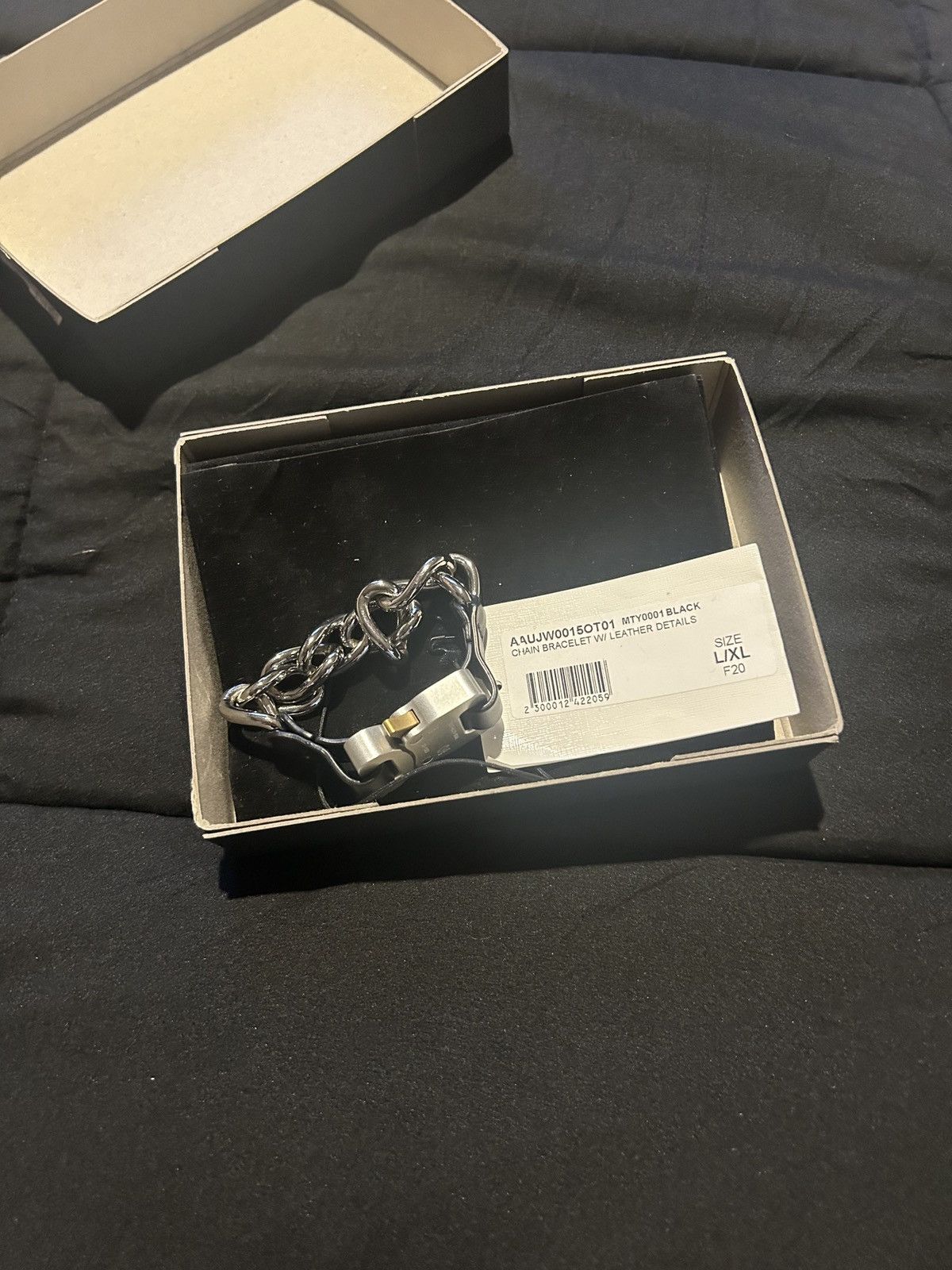 image of 1017 Alyx 9Sm Alyx Buckle Bracelet in Silver, Men's