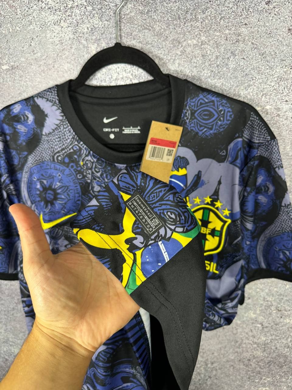 Other Brazil Rio de Janeiro Jesus AOP Fan Soccer Jersey Blokcore Size US L / EU 52-54 / 3 - 10 Thumbnail
