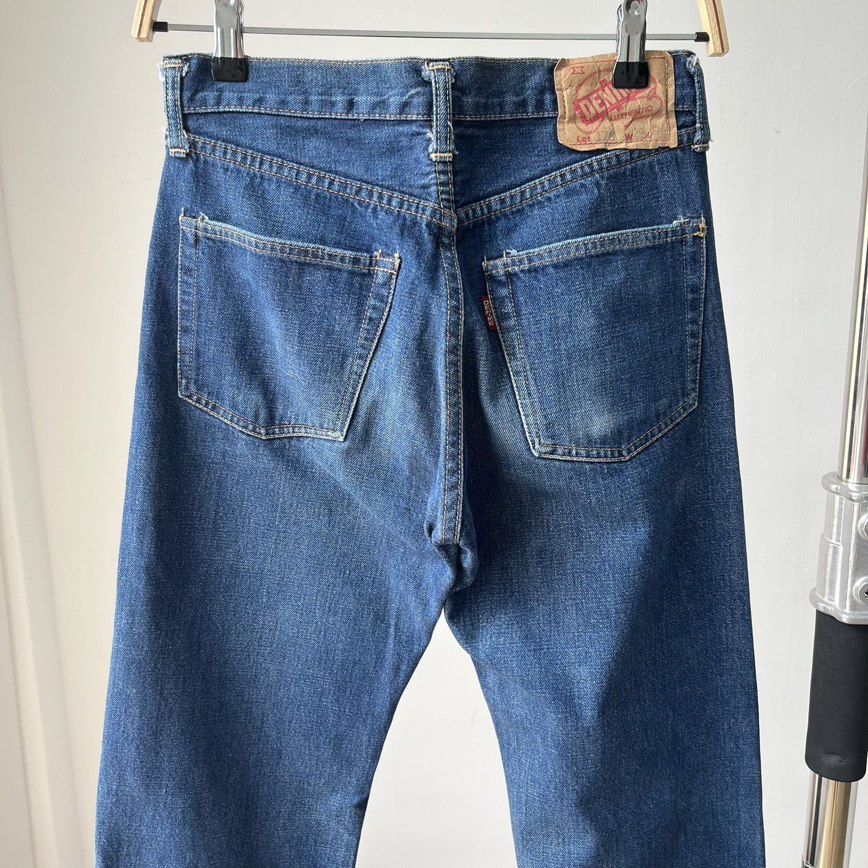 Denime Size 27x32.5 Vintage 90s Denime Big E Redline Jeans S1520 Size US 27 - 9 Thumbnail