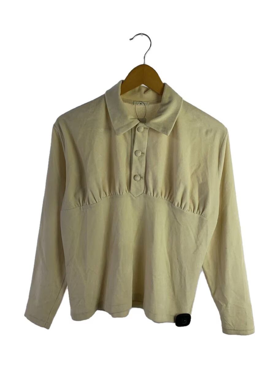 Y's × Yohji Yamamoto Pleated Long Sleeve Cotton Polo Shirt Size US S / EU 44-46 / 1 - 1 Thumbnail