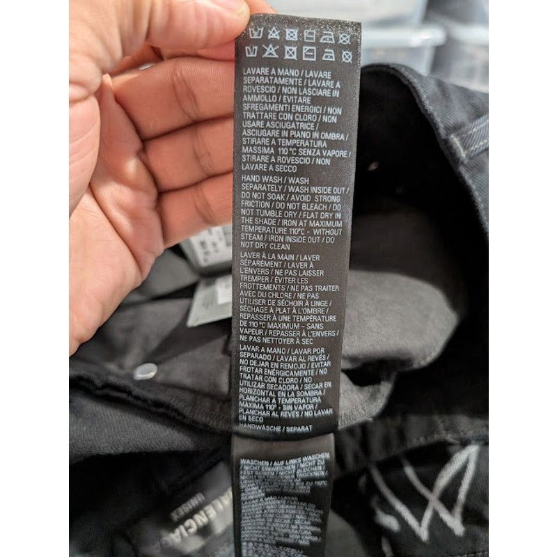 Balenciaga o1rshd1 Q:3 / Baggy Pants / Jeans in Black Size US 30 / EU 46 - 18 Thumbnail